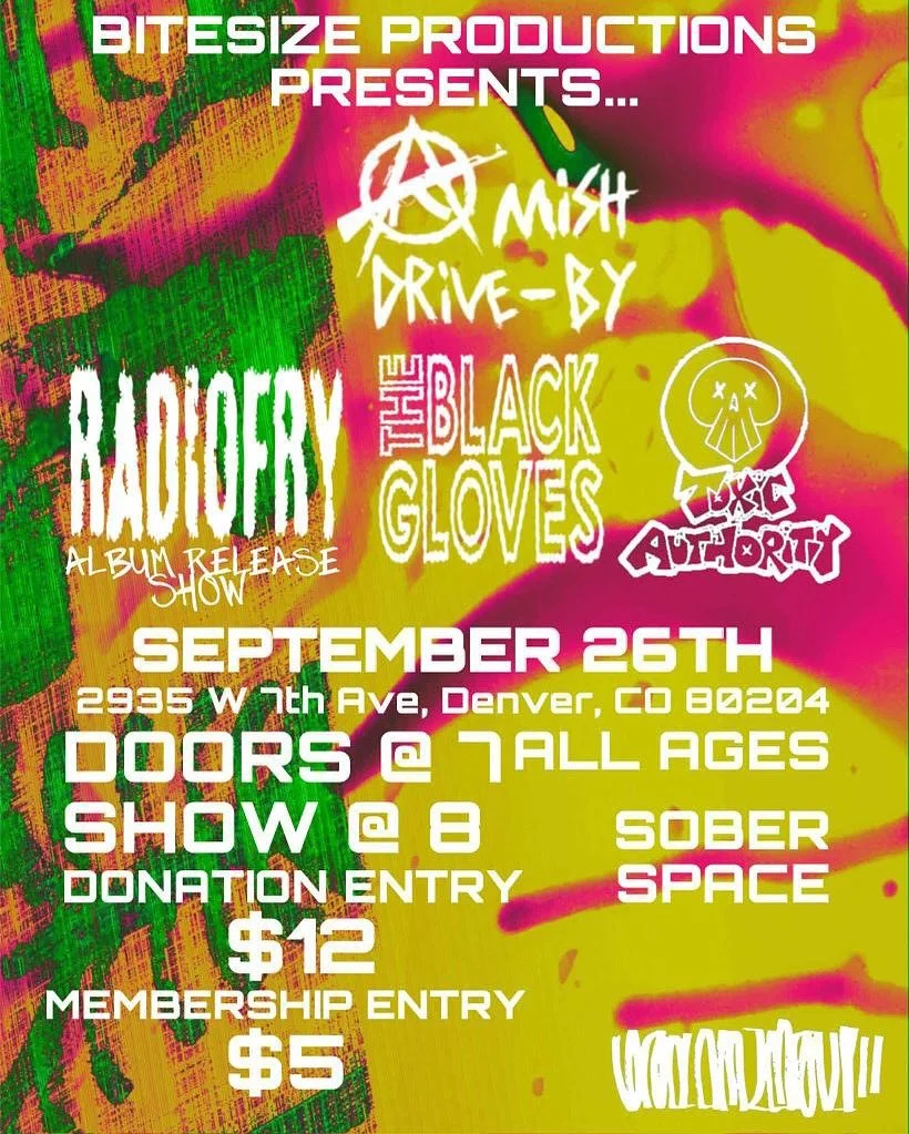 Radio Fry w/ Amish Drive By + Toxic Authority + The Black Gloves