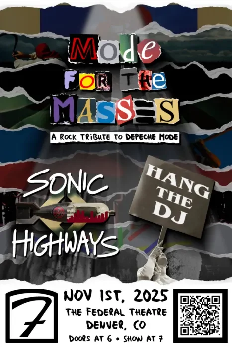 Mode for the Masses (a rock tribute to Depeche Mode) Sonic Highways (a tribute to Foo Fighters) Hang the DJ (tribute to The Smiths)