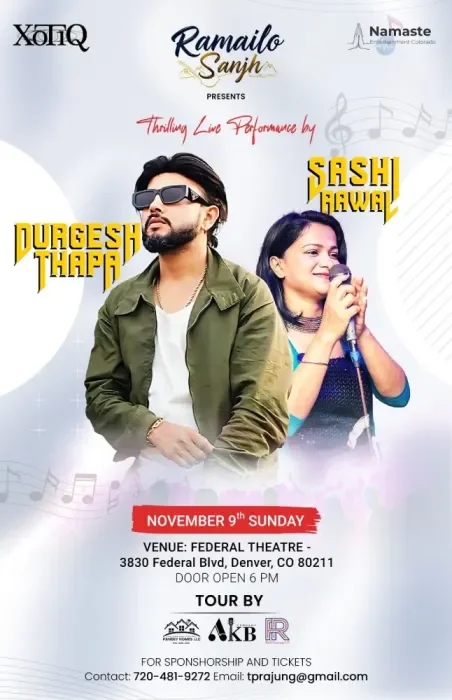 DURGESH THAPA LIVE IN DENVER w/ Sashi Rawal