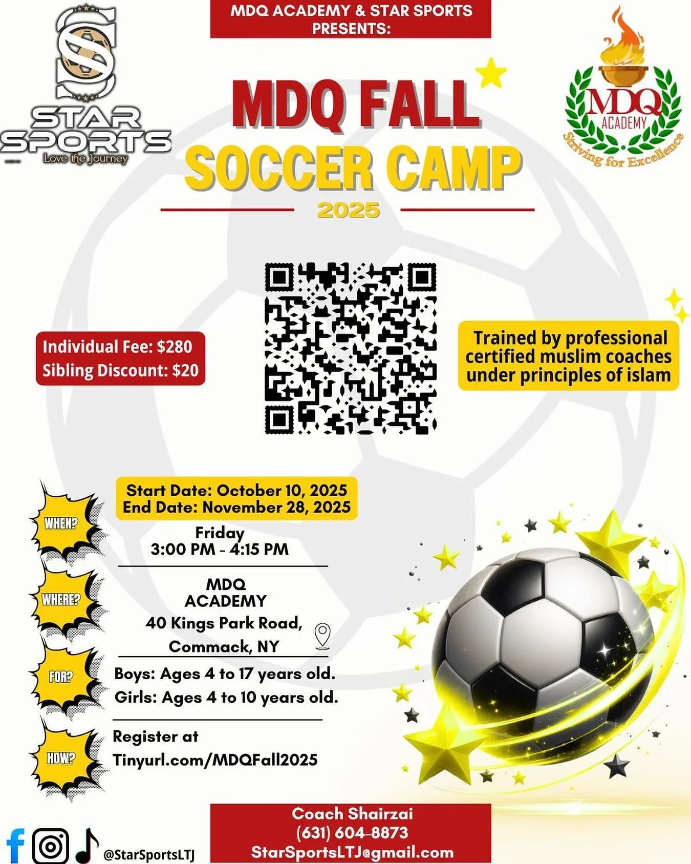 MDQ Fall Soccer Academy is back!