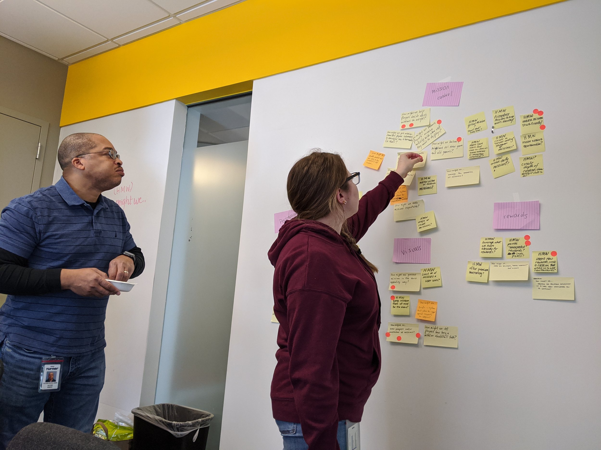 Image from the design sprints (that's me on the right!)