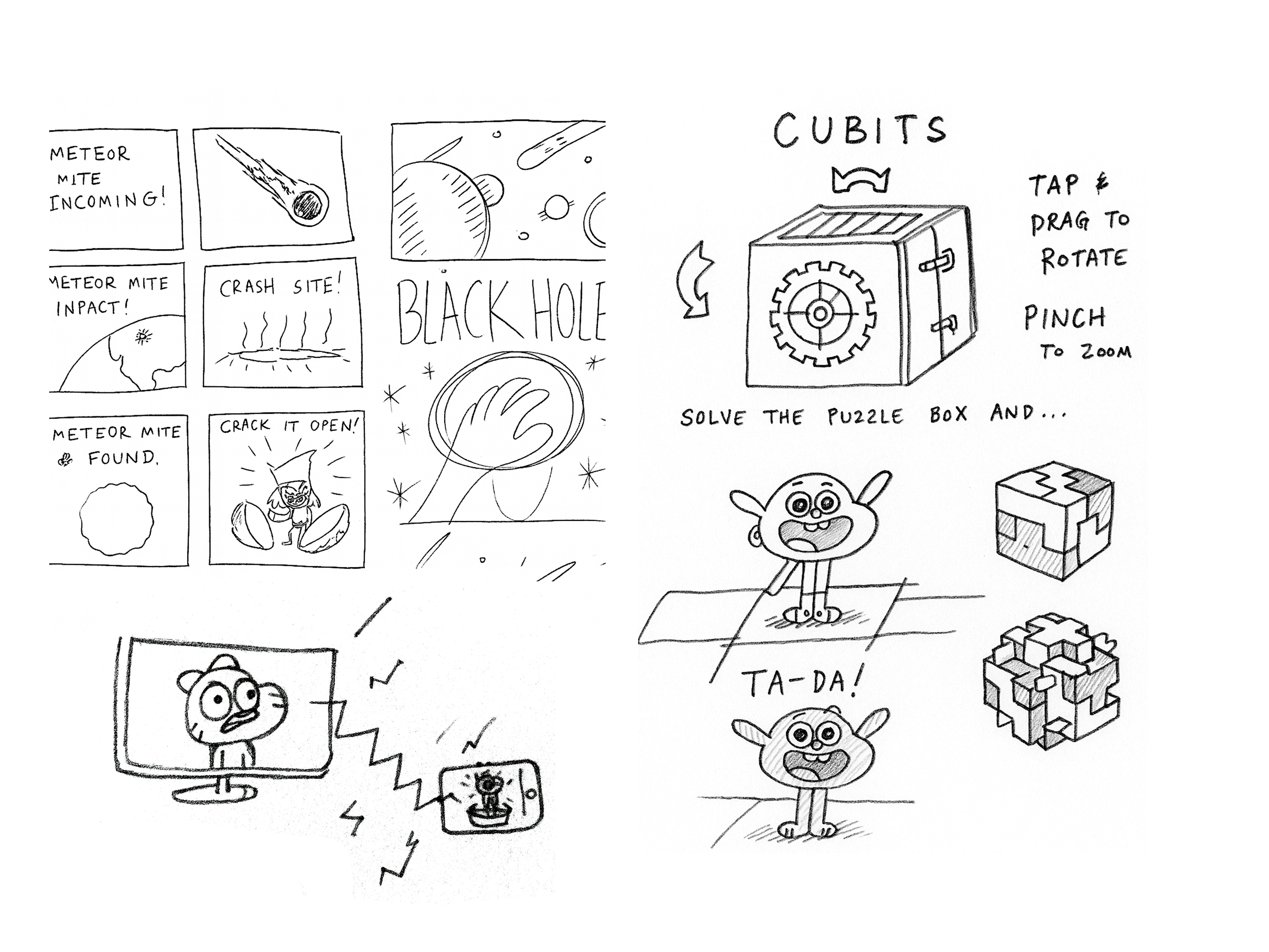 Early concept ideas from our design team