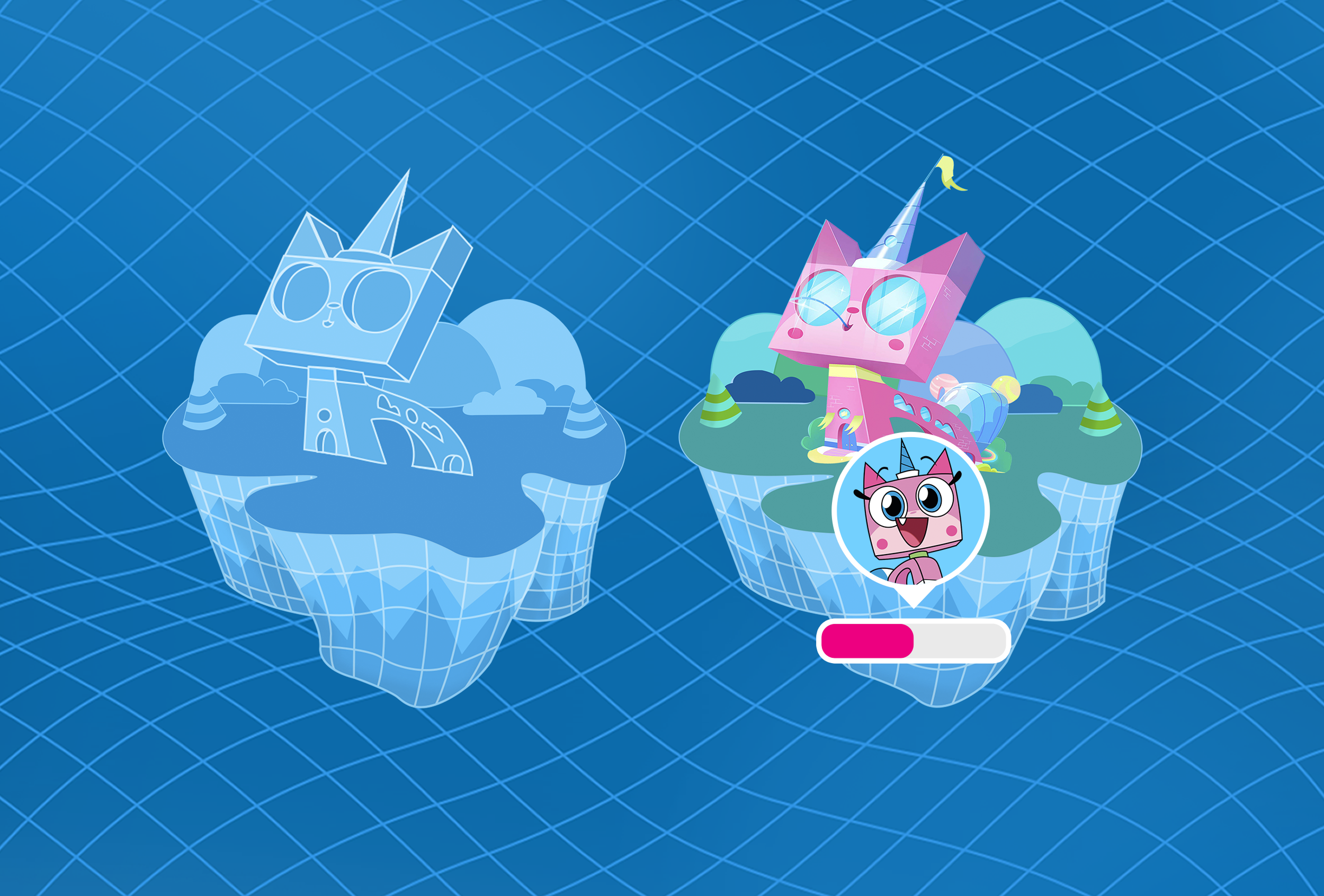 Final states for island. Undiscovered and Discovered