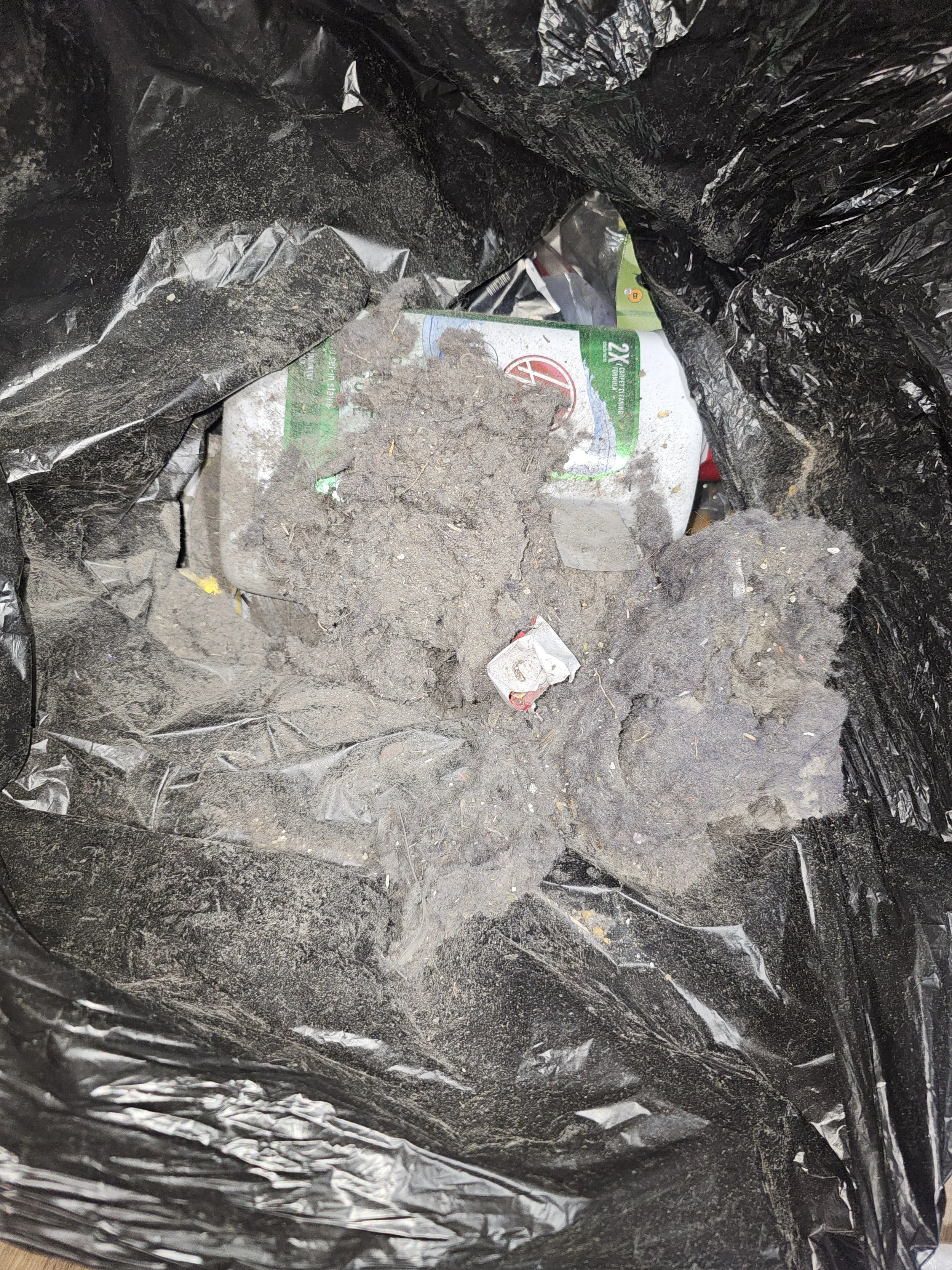 lots of dust that was cleaned from pristine office solutions in plano texas. melissa texas. sherman texas. mckinney texas