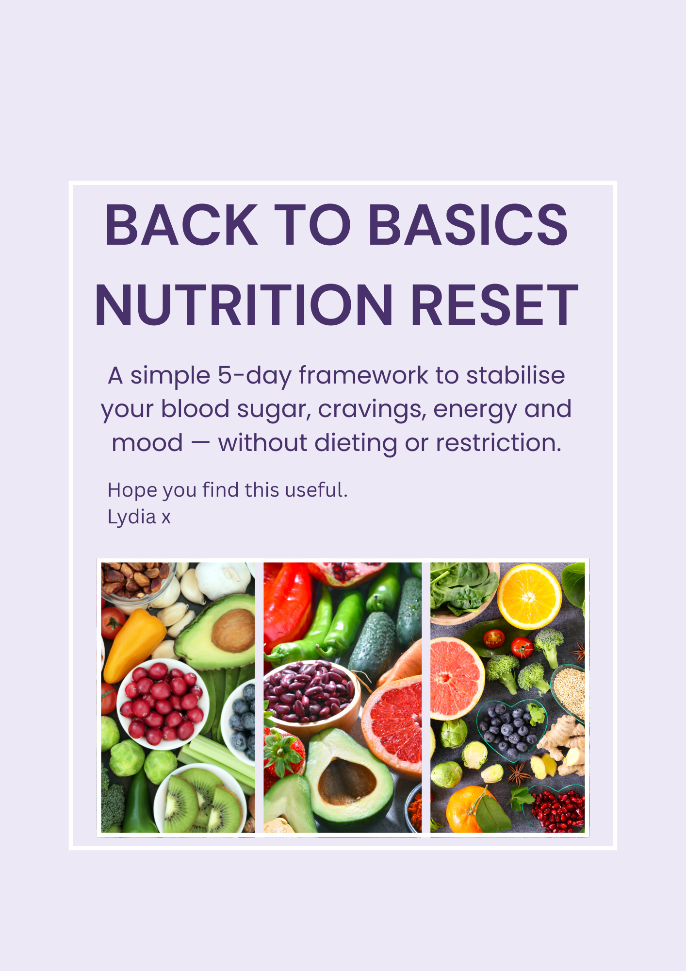 FREE 5 Day Nutrition Reset Guide