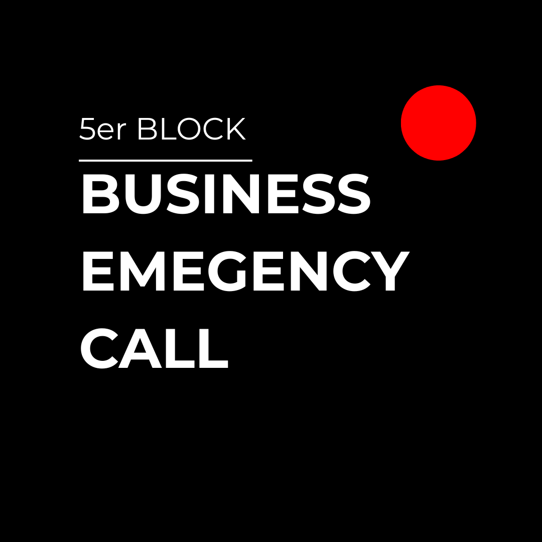 Business Emergency Call - 5er Block