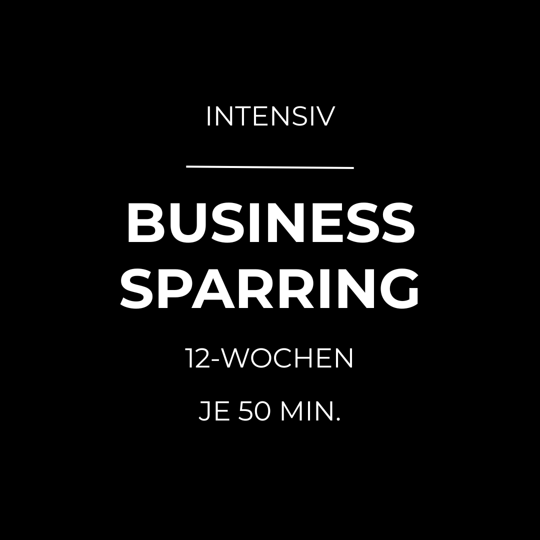 1:1 Business Sparring mit Marketing Fokus - 12-WOCHEN *INTENSIV*