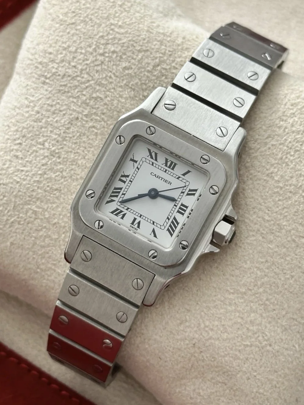 Cartier Santos Carree, 24mm Automatic Stainless Steel Watch - 0901