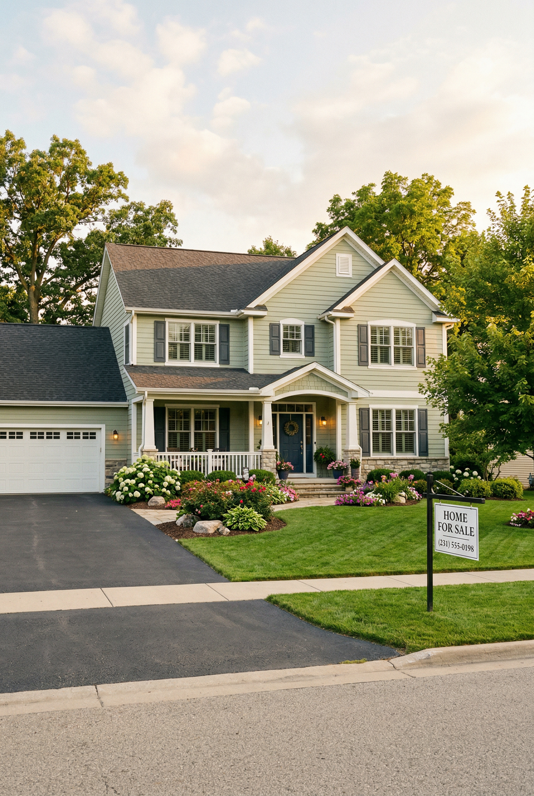 Beautifully maintained residential property with exceptional curb appeal in West Michigan — pre-listing property services by Boone Property Company