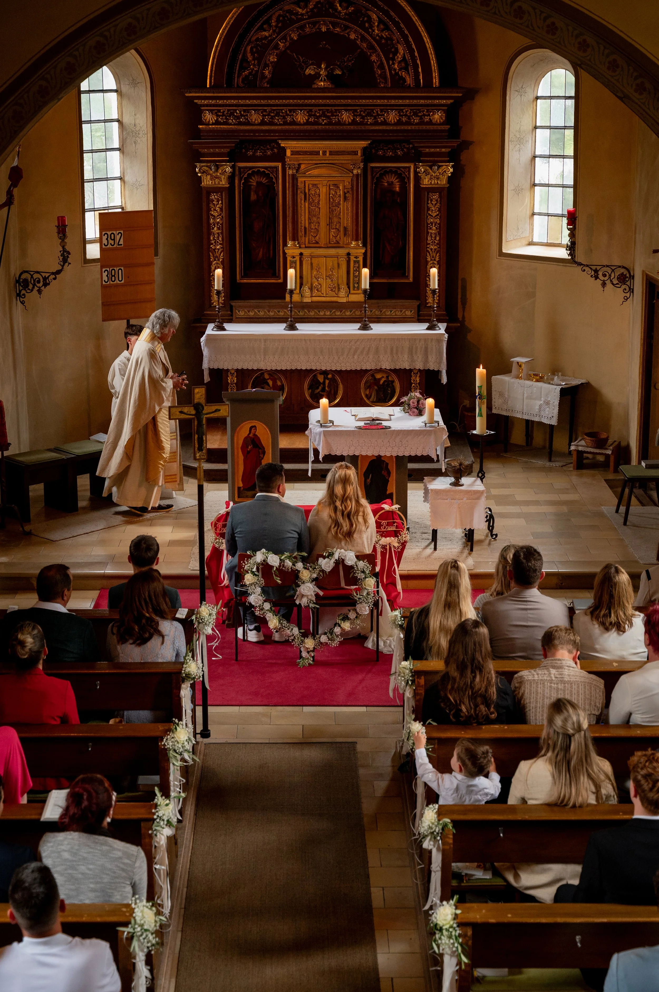 Kirchliche Hochzeit alte St. Ulrich Kirche Unterschleissheim