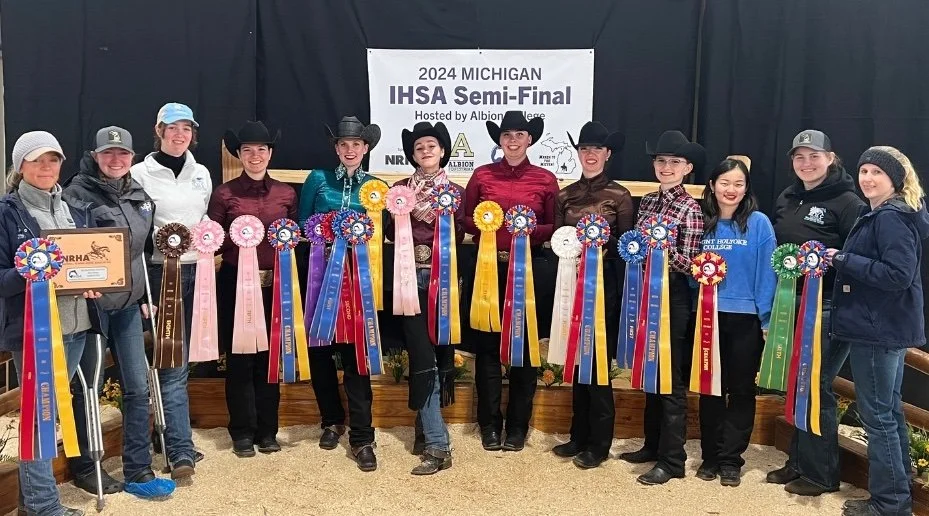 Mount Holyoke College, Middle Tennessee State University and the University of Findlay Earn Team Wins at IHSA Semi-Finals, Presented by NRHA