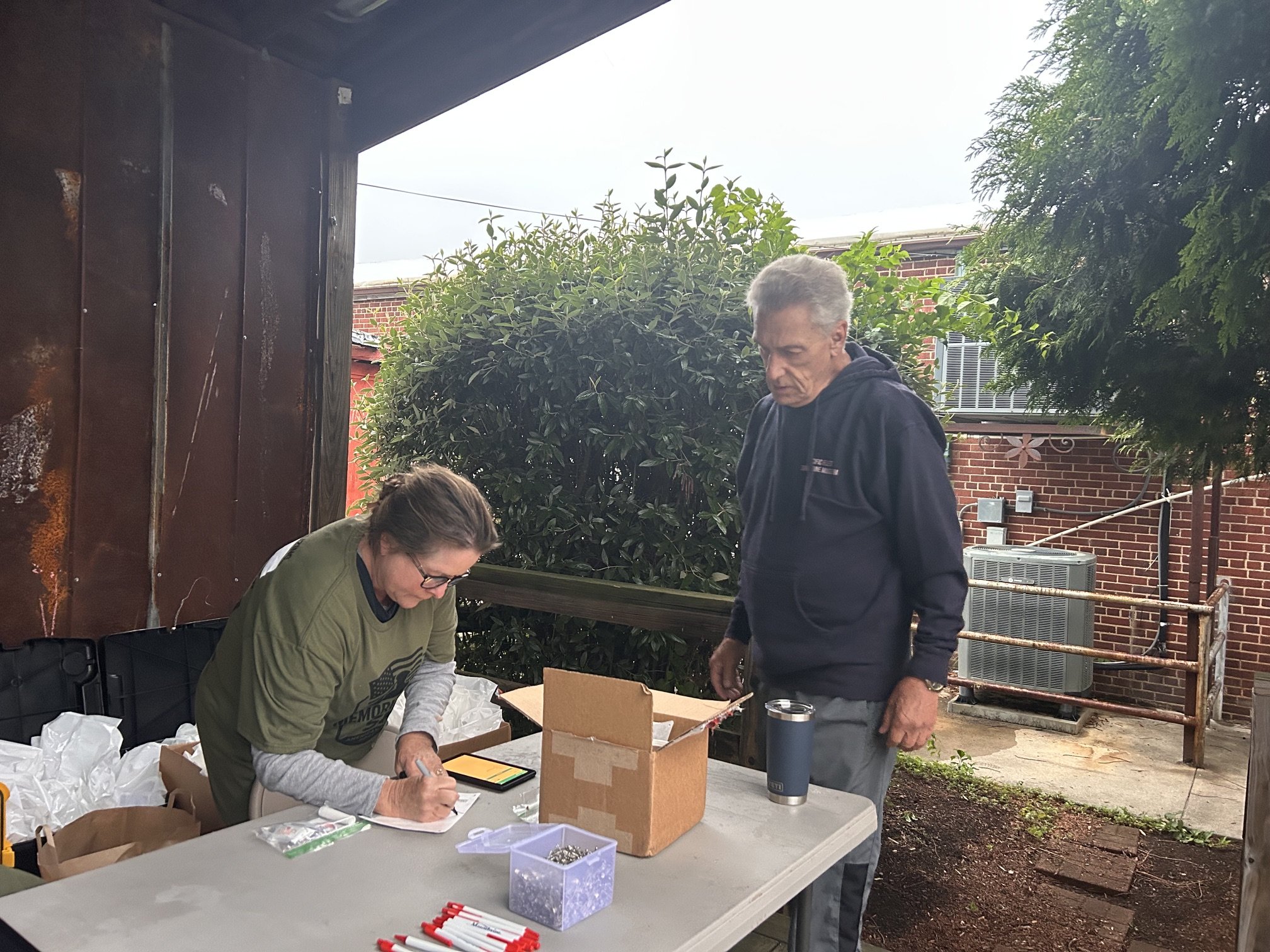 Thanks to our volunteers who assisted us in the  morning! (Stacy - Snow Camp Outdoor Theatre)