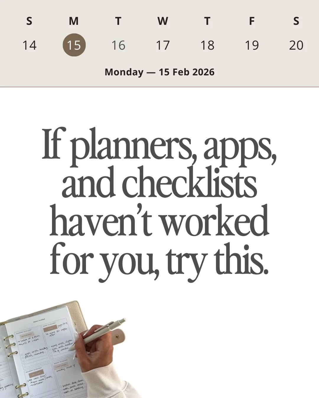 🙅🏼&zwj;♀️ Planning out tasks each week and looking for pockets to be productive 
🙋🏼&zwj;♀️ Having rhythms and routines that work with you so you&rsquo;re not trying to plan, schedule, and arrange every single week. 

Tell me: are there official o