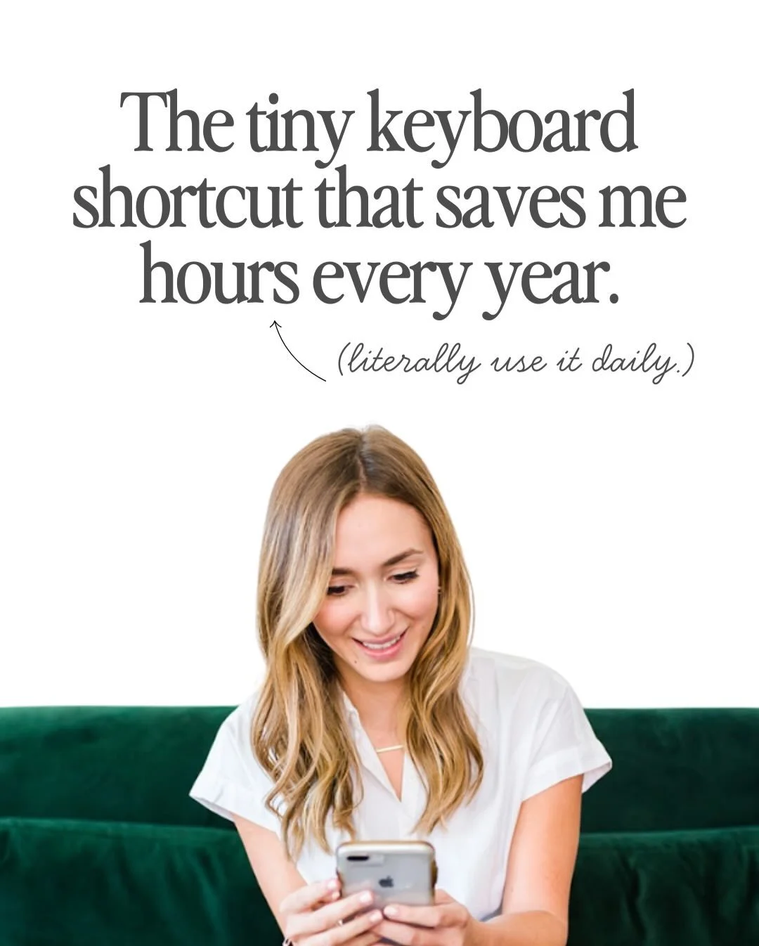 Don&rsquo;t say I never taught you anything. 😉 

What&rsquo;s your go-to shortcut? Which ones am I not thinking of? 

#iphonehacks #iphoneshortcuts #timesaving