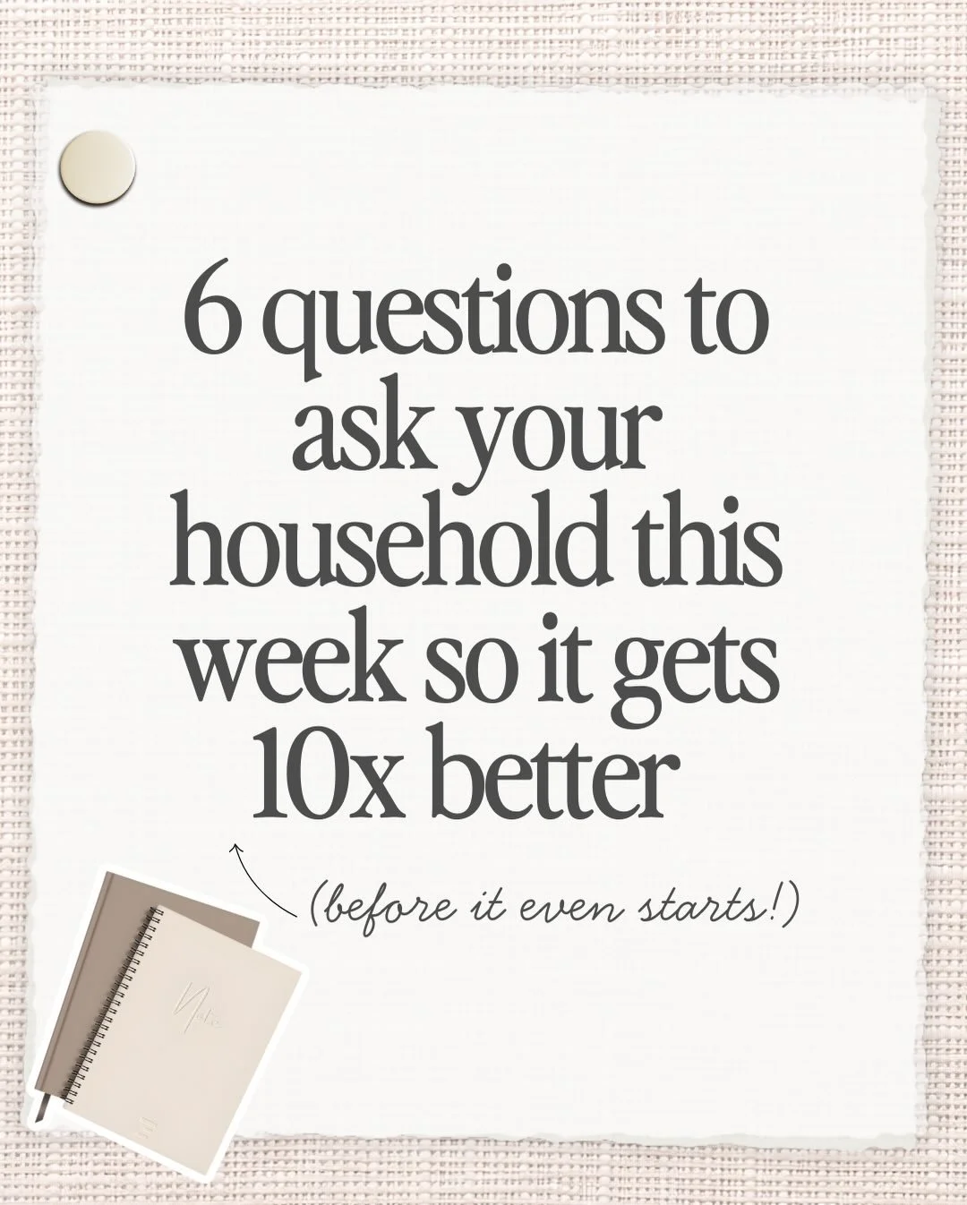 Even if it&rsquo;s a 20-minute conversation over coffee or driving to a Sunday activity. 20 minutes to make your week 20x better? I&rsquo;ll take it. 

#homeroutine #mentalload #weeklyplanning #sundayreset