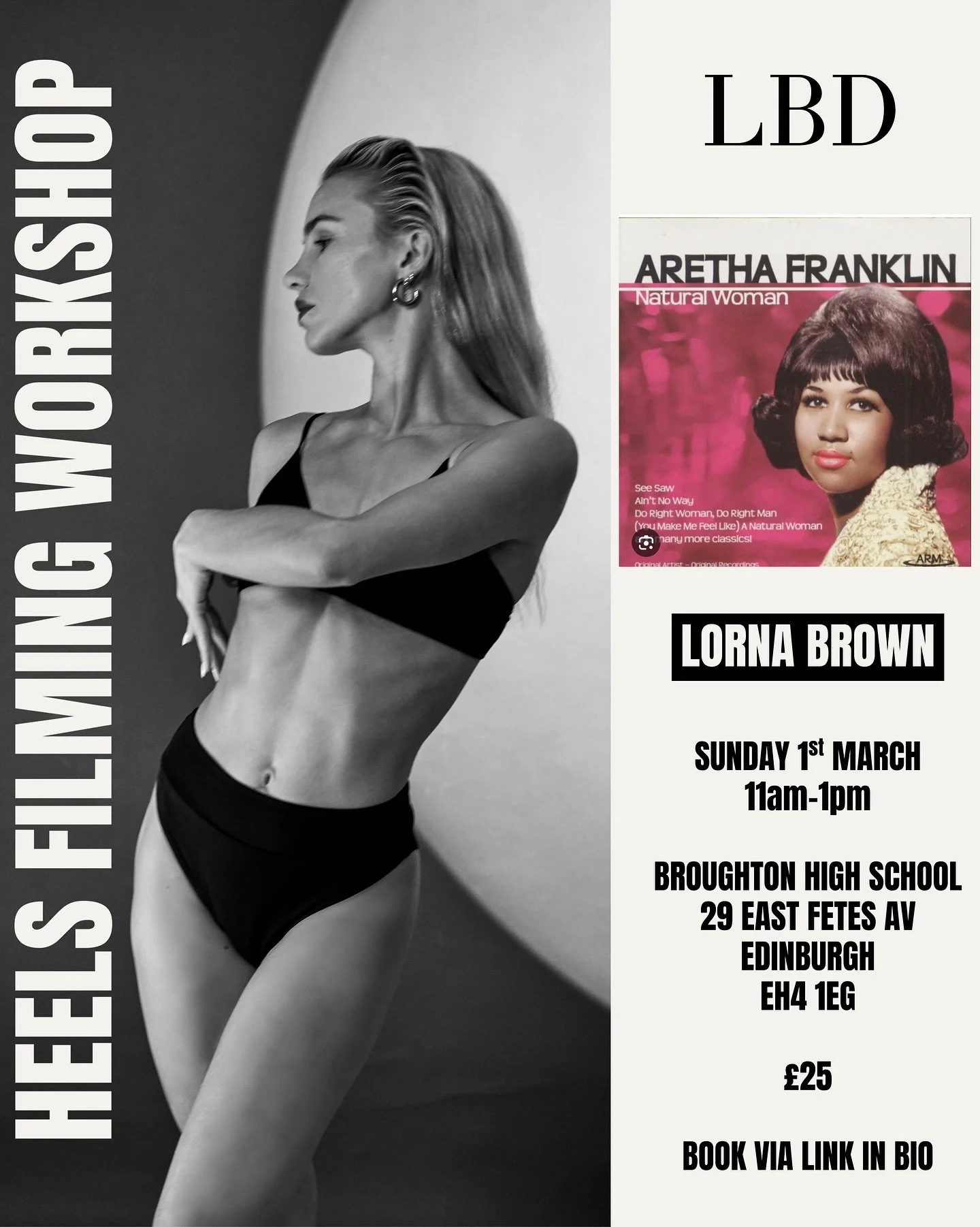 Next workshop date for your diary! Last time for Aretha Franklin - You make me feel🥀👠

Available to book now via link in bio 😍 limited spaces available so book early. 

@mxvcreative behind the camera 🎥