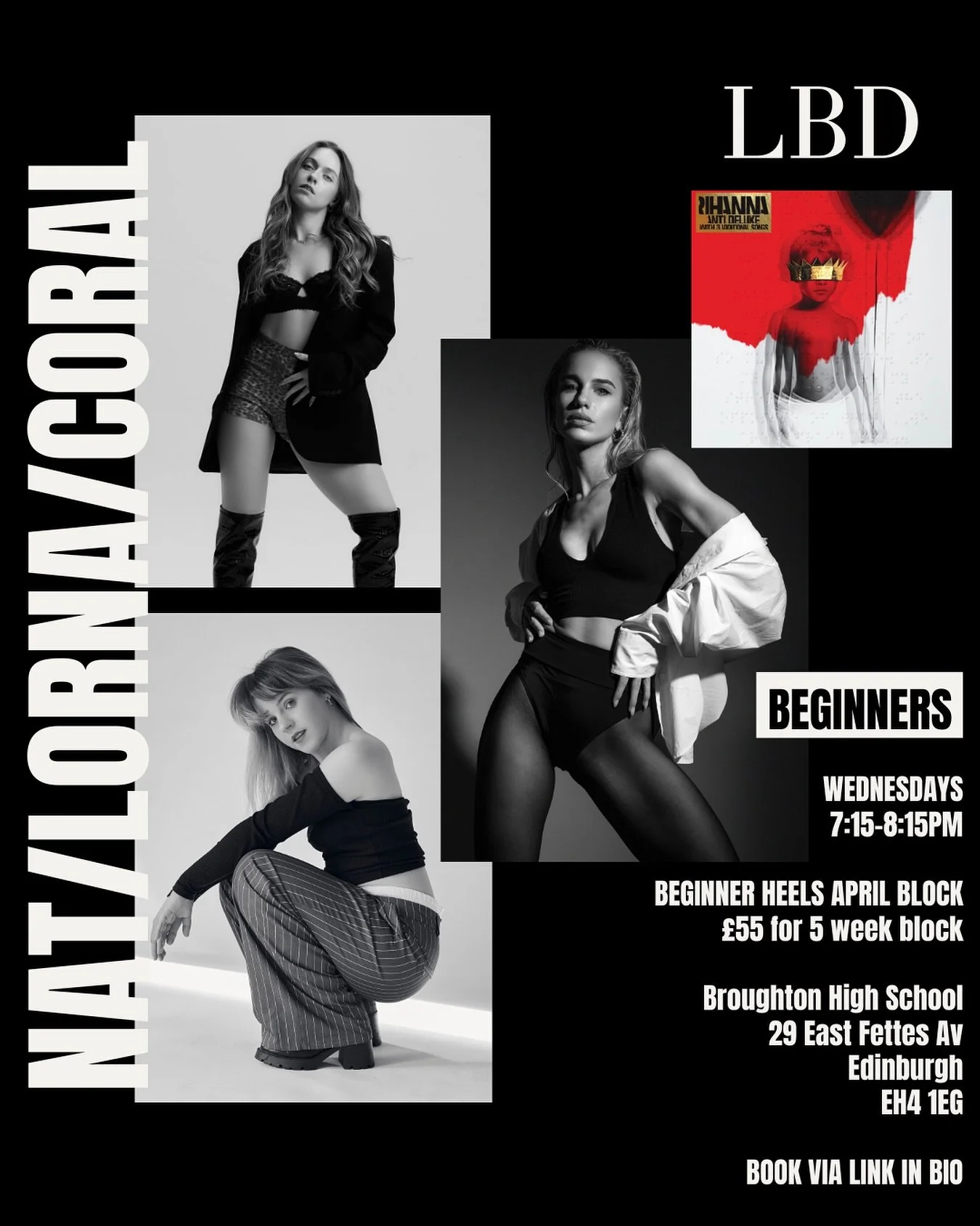 April Beginner Choreography Block starts Wednesday 😍👠

This 5-week block is perfect for beginners looking to learn, grow, and perform ✨

Across the 5 weeks, you&rsquo;ll:
&ndash; Learn a full choreography step by step
&ndash; Build strong foundatio