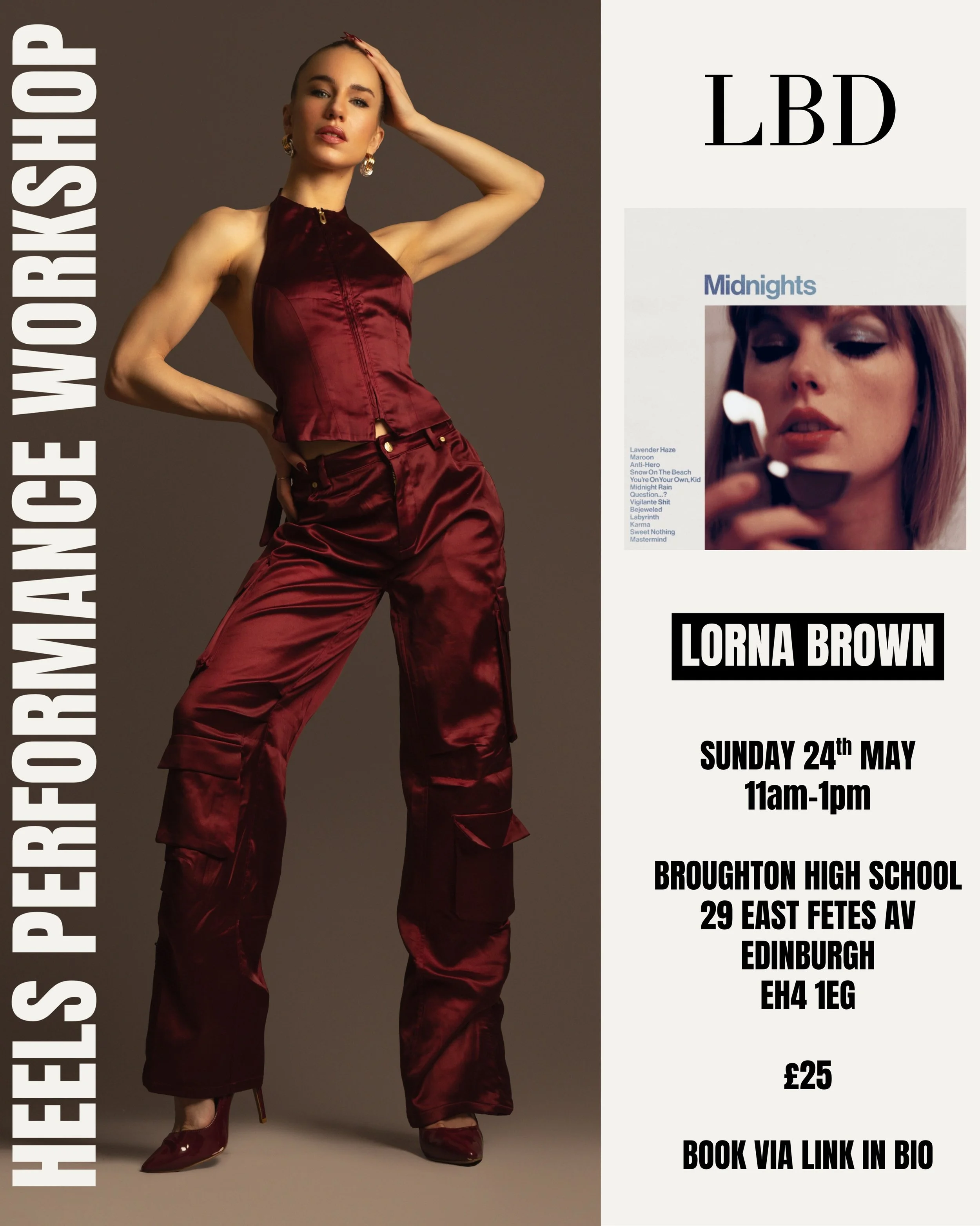 Next workshop!👠🎥 Sunday 24th May!😍 We will be dancing to Maroon - Taylor Swift. I will reteach if some of you missed it in class ❤️

Come train performance and gain confidence in front of the camera! Can&rsquo;t wait! ❤️

🎥 @mxvcreative 

More in