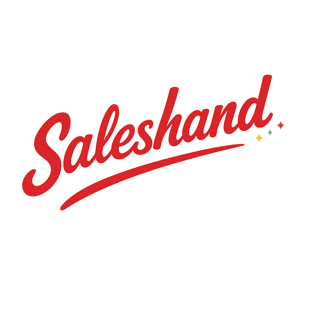 Saleshand logo representing a modern system for improving sales conversations, asking better questions, and closing more deals through deeper client understanding.