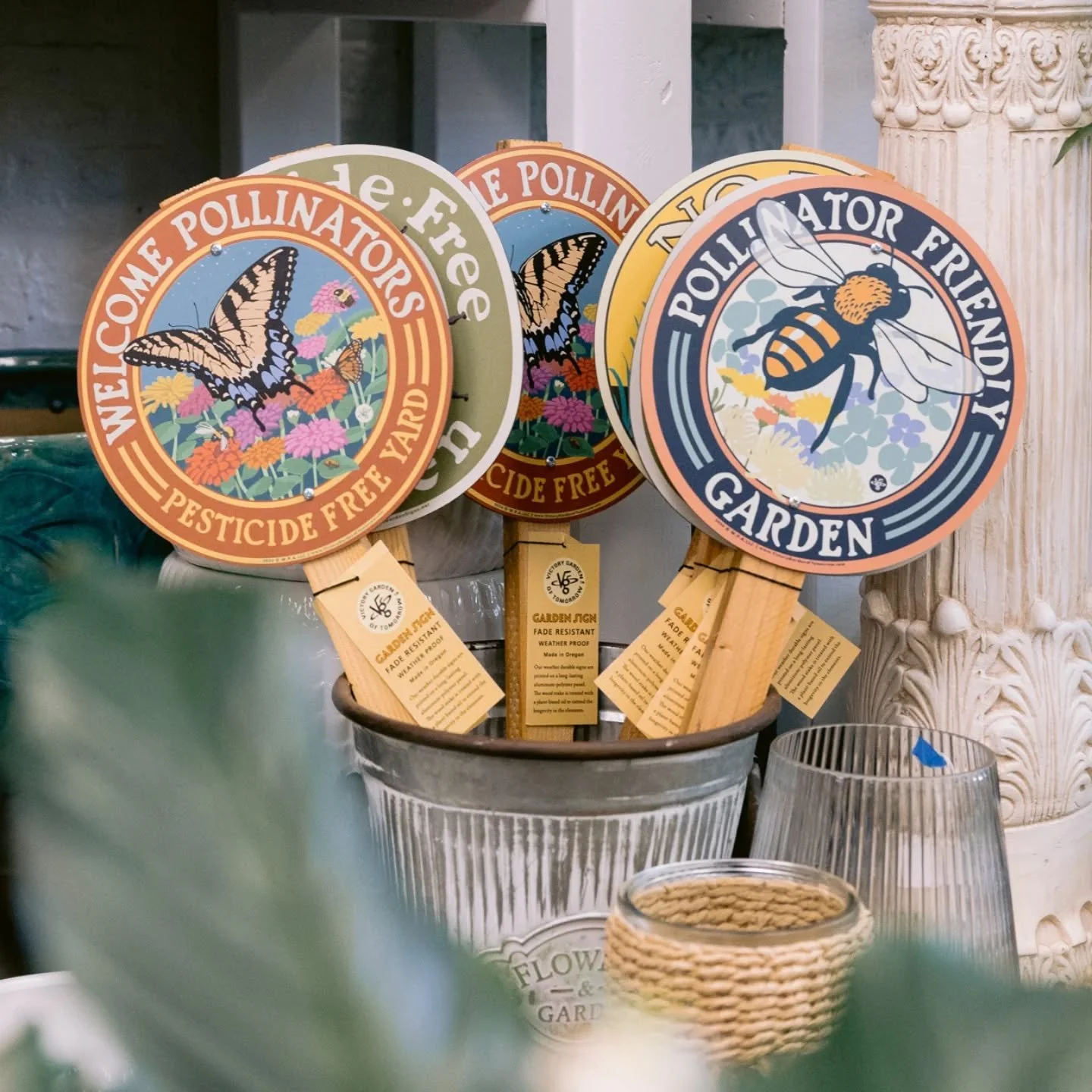 Do you have lawn maintenance people that don't respect your garden space? We have these lovely signs from @victorygardenoftomorrow They are located in Portland, Oregon. The signs are fade resistant and already attached to a wooden stake ready for the