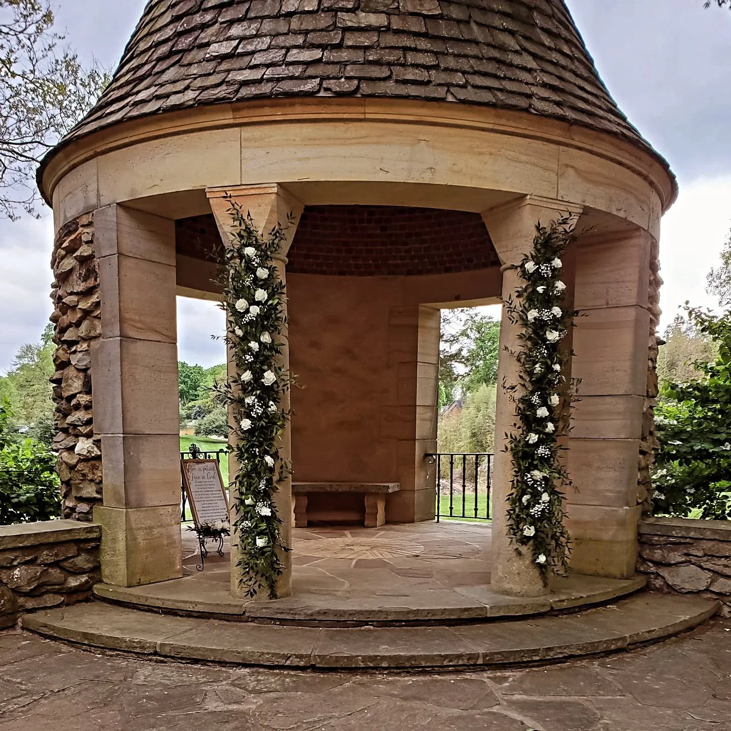 Always a good time designing florals at Graylyn.