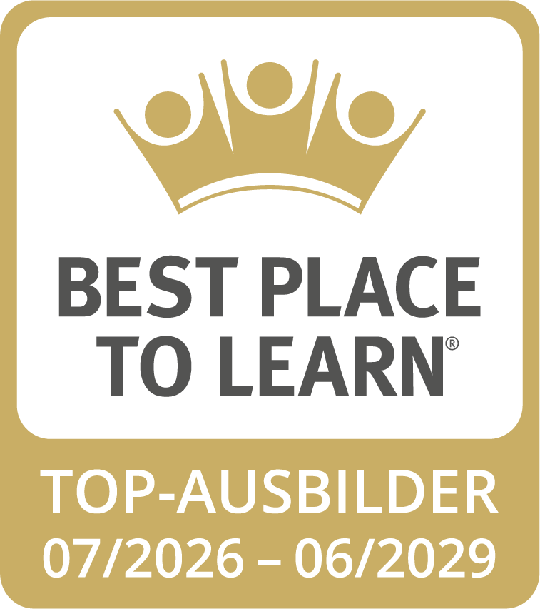 Best Place To Learn - Zertifikat - Siegel - Top-Ausbilder