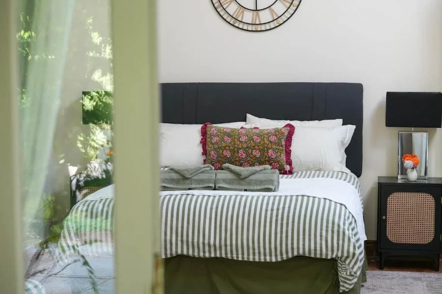 The king bedroom, ready for a good night's sleep.