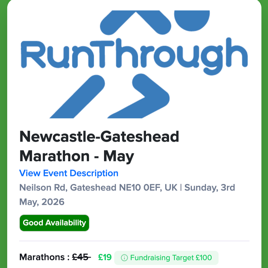 Newcastle-gateshead Marathon May 2026