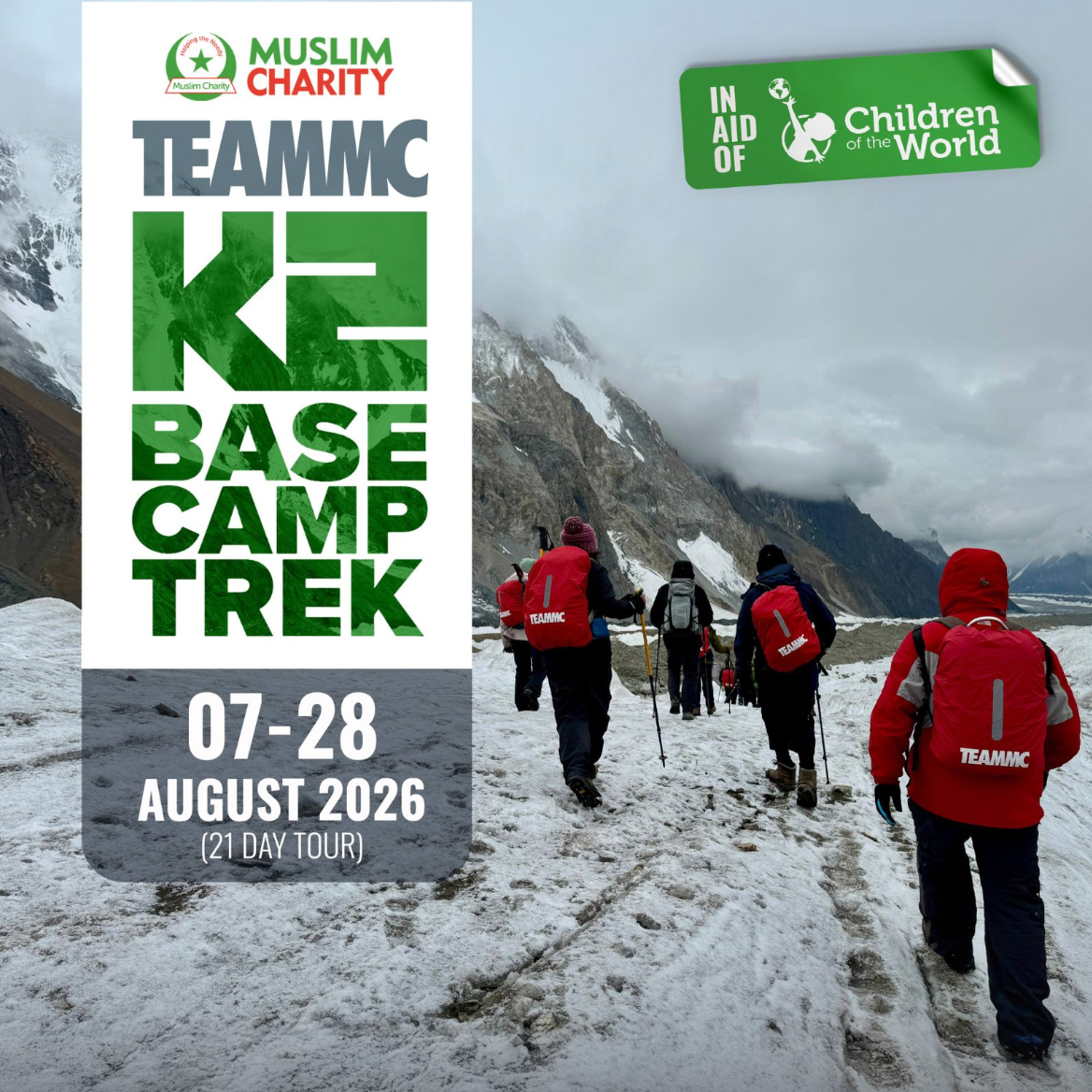 K2 Base Camp Trek Aug 2026