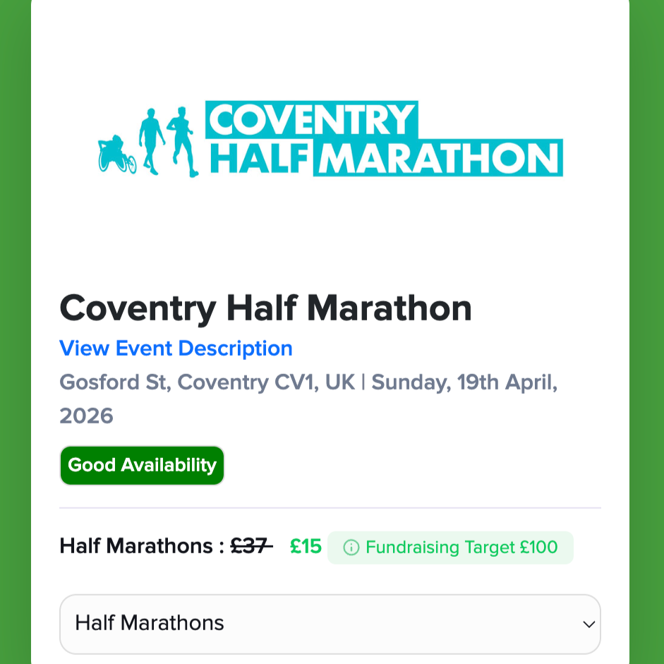 Coventry Half Marathon April 2026
