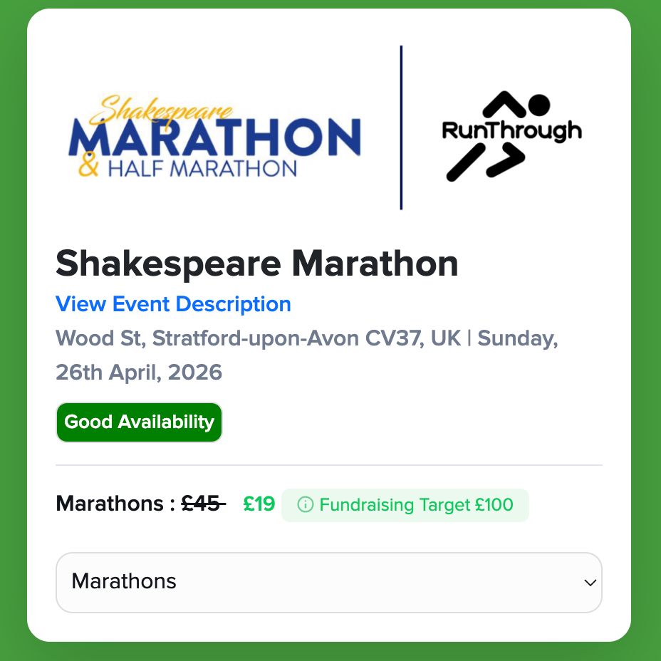 Shakespeare Marathon Stratford-upon-Avon April 2026