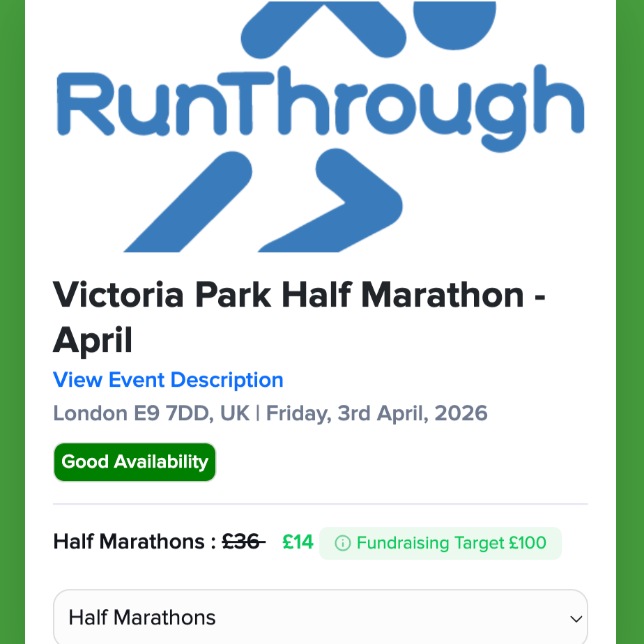 Victoria Park Half Marathon April 2026