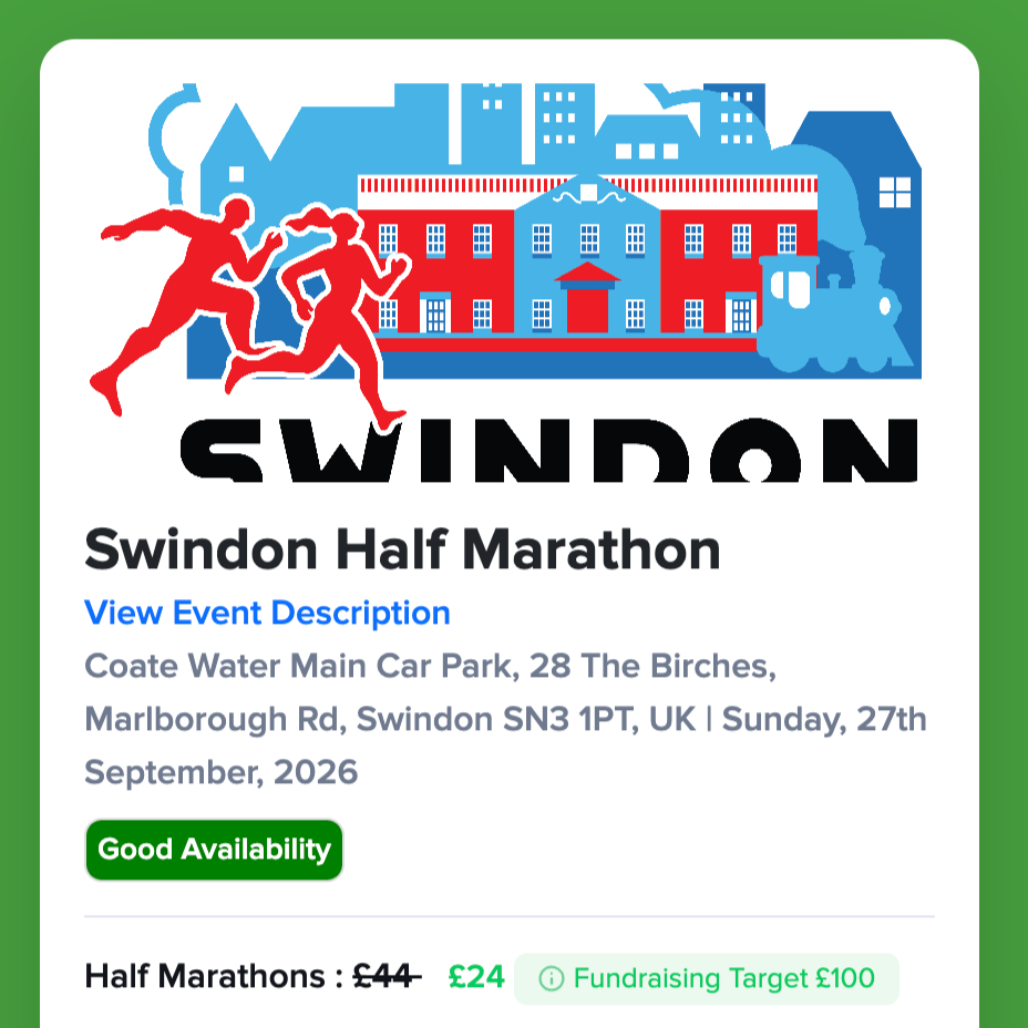Swindon Half Marathon Sept 2026