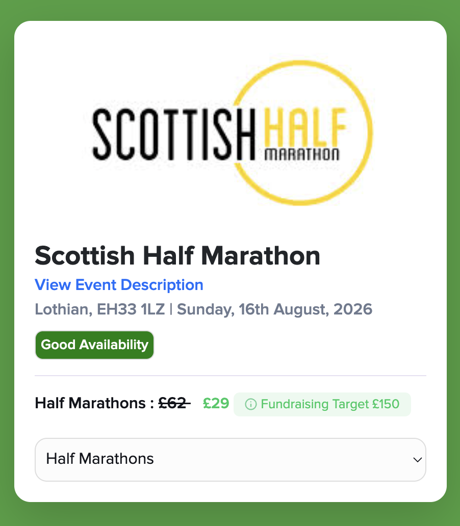 Scottish Half Marathon Aug 2026