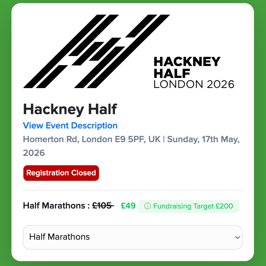 Hackney Half May 2026