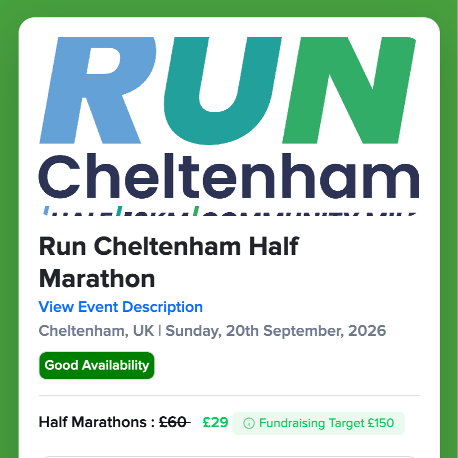 Cheltenham Half Marathon Sept 2026