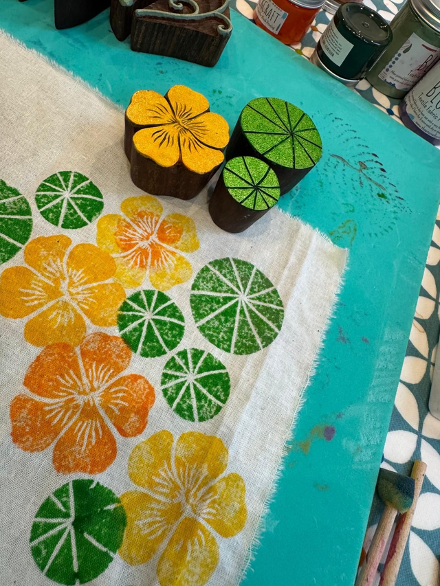 Indian Block Print Lampshade
