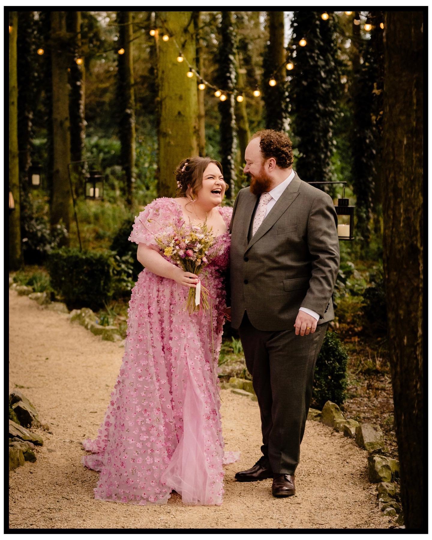 You don&rsquo;t have to wear white on your wedding day but you should ideally plan a day that makes you this happy 💕
An absolute ball of a day with Jen &amp; Stephen, cherry blossom season in the gorgeous @thestationhousehotel 
and the colour scheme