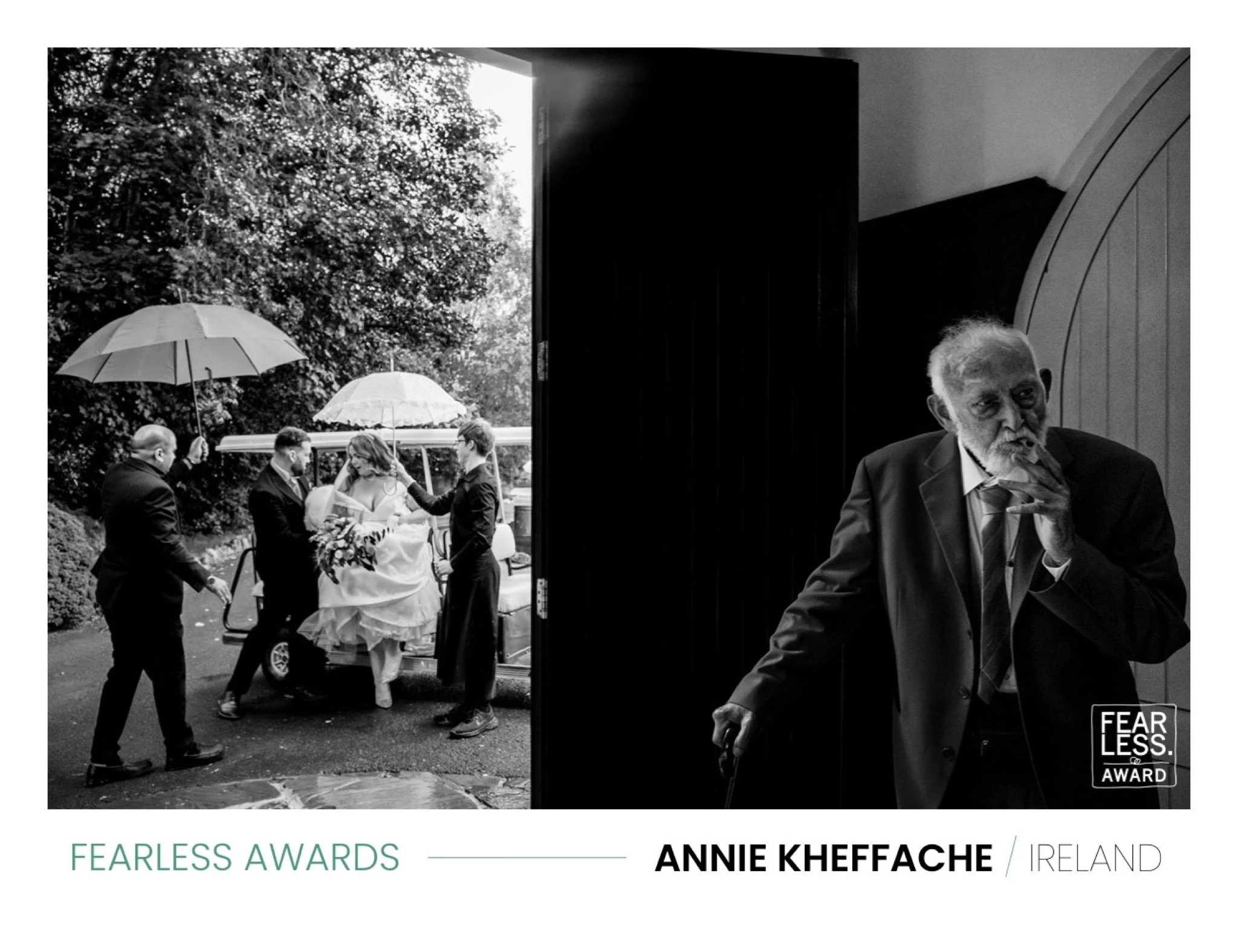 old man smoking while waiting for he bride and groom to enter in brooklodge