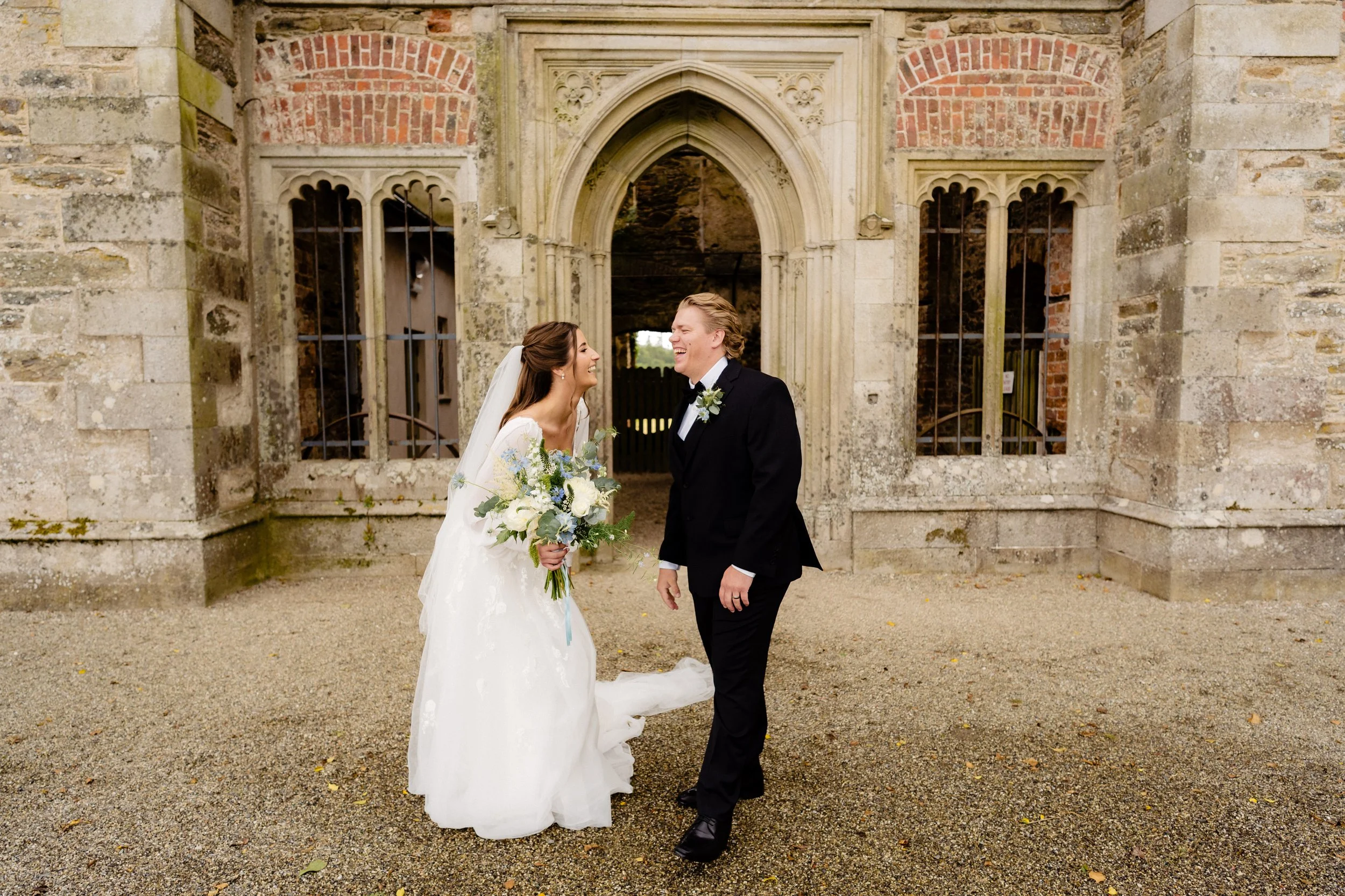 Wedding photography image of American couple getting married at Wilton Castle Ireland