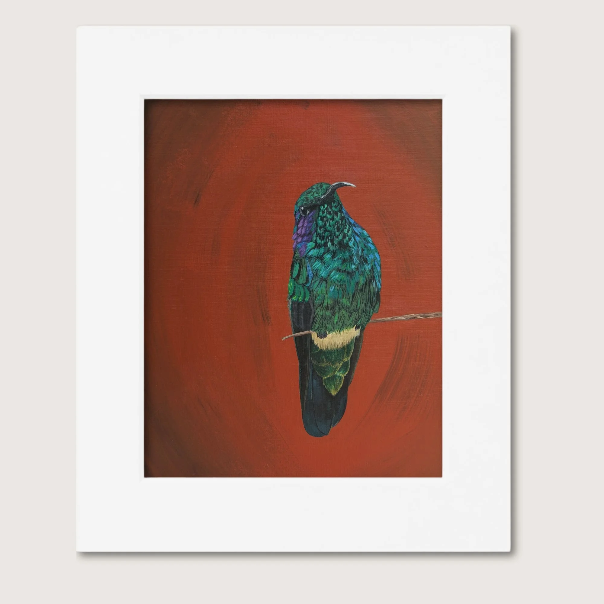 Lesser Violetear Hummingbird Painting