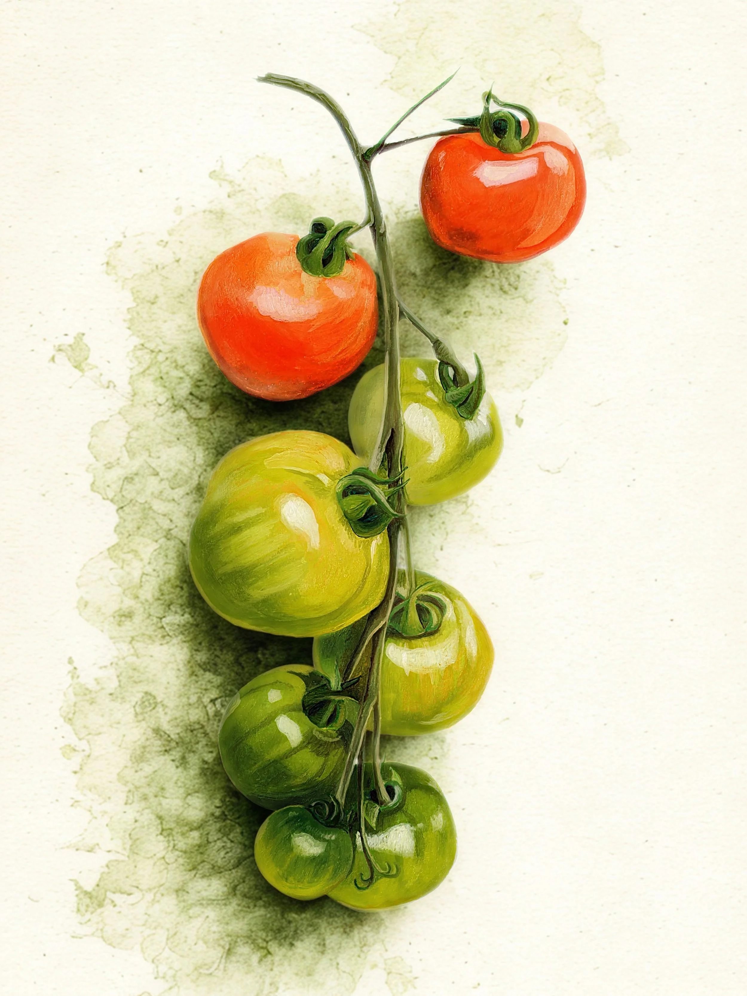 tomato vine illustration