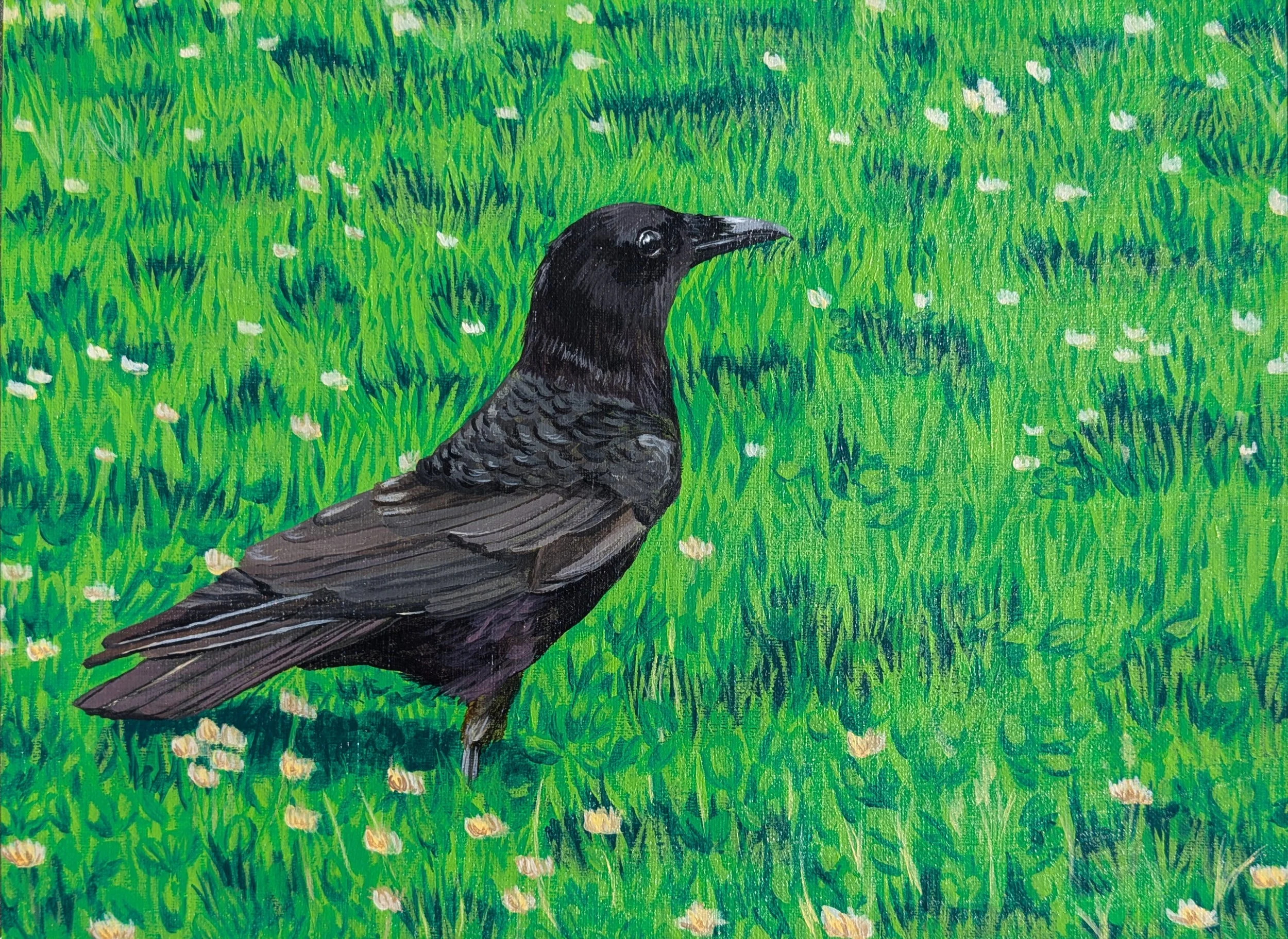 crow painting