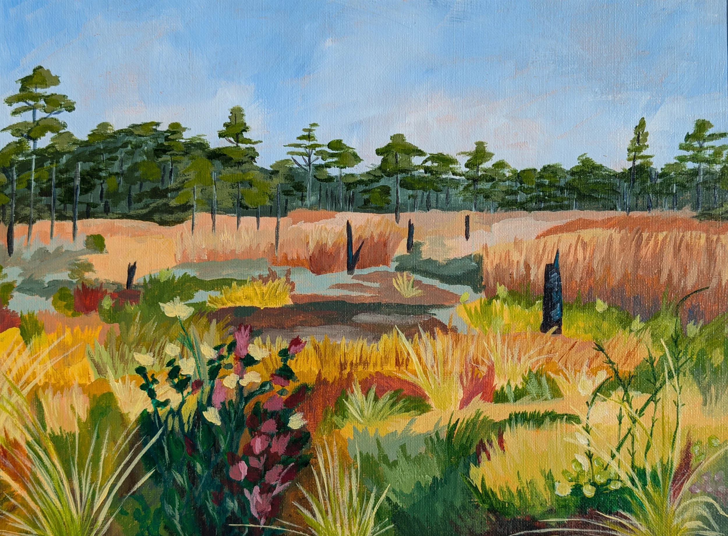 croatan forest painting