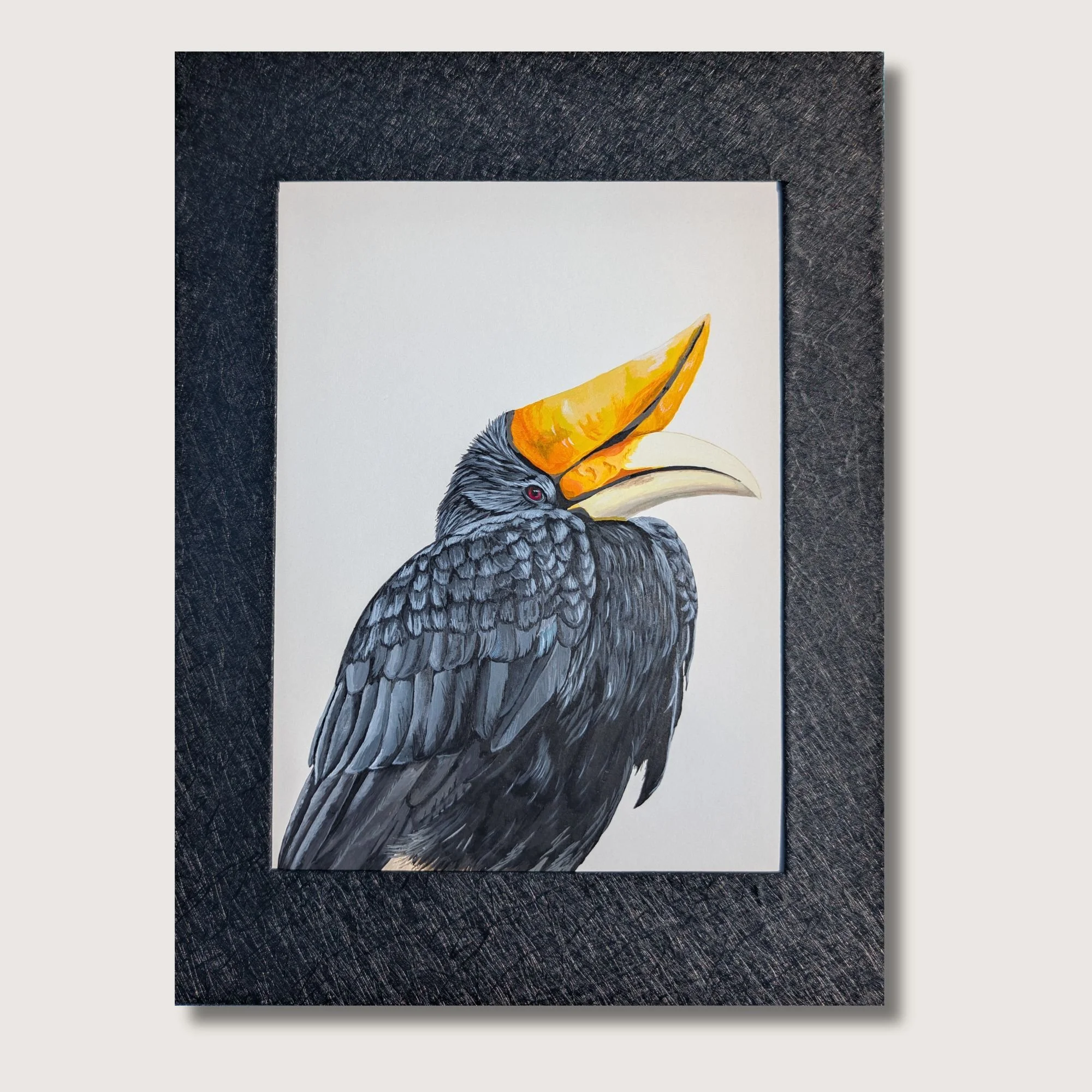 Rhino Hornbill Painting