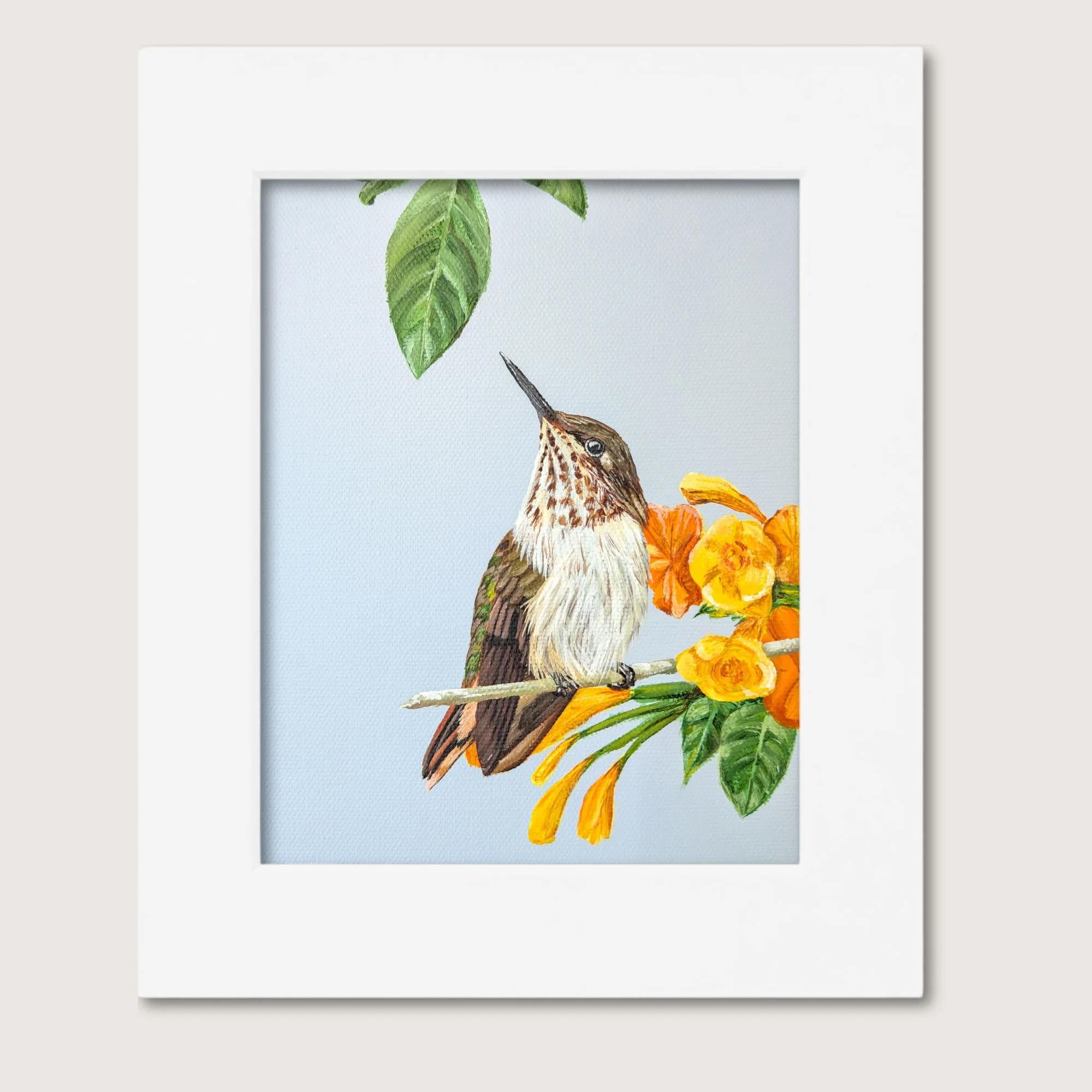 Volcano Hummingbird Painting