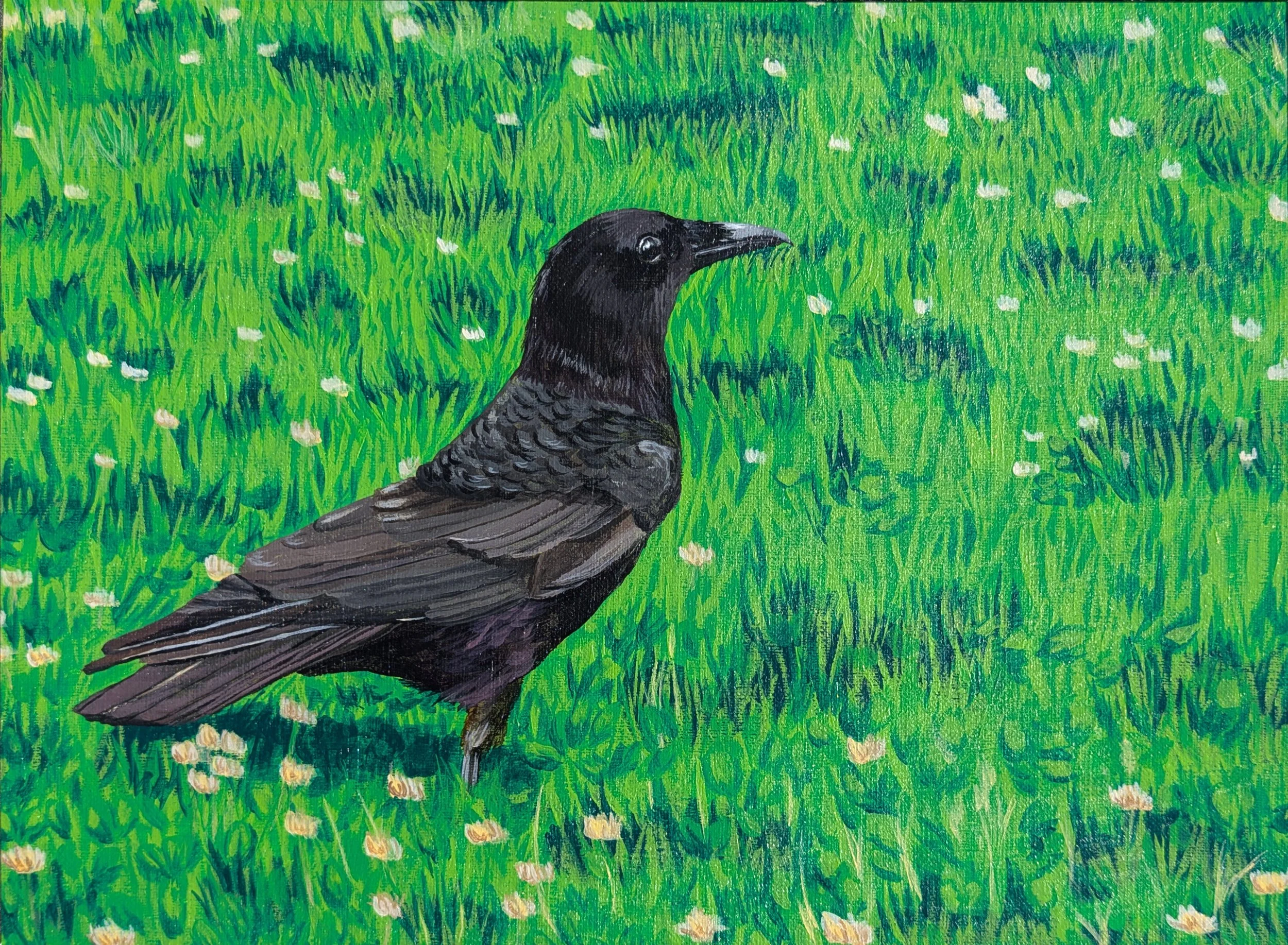 crow painting