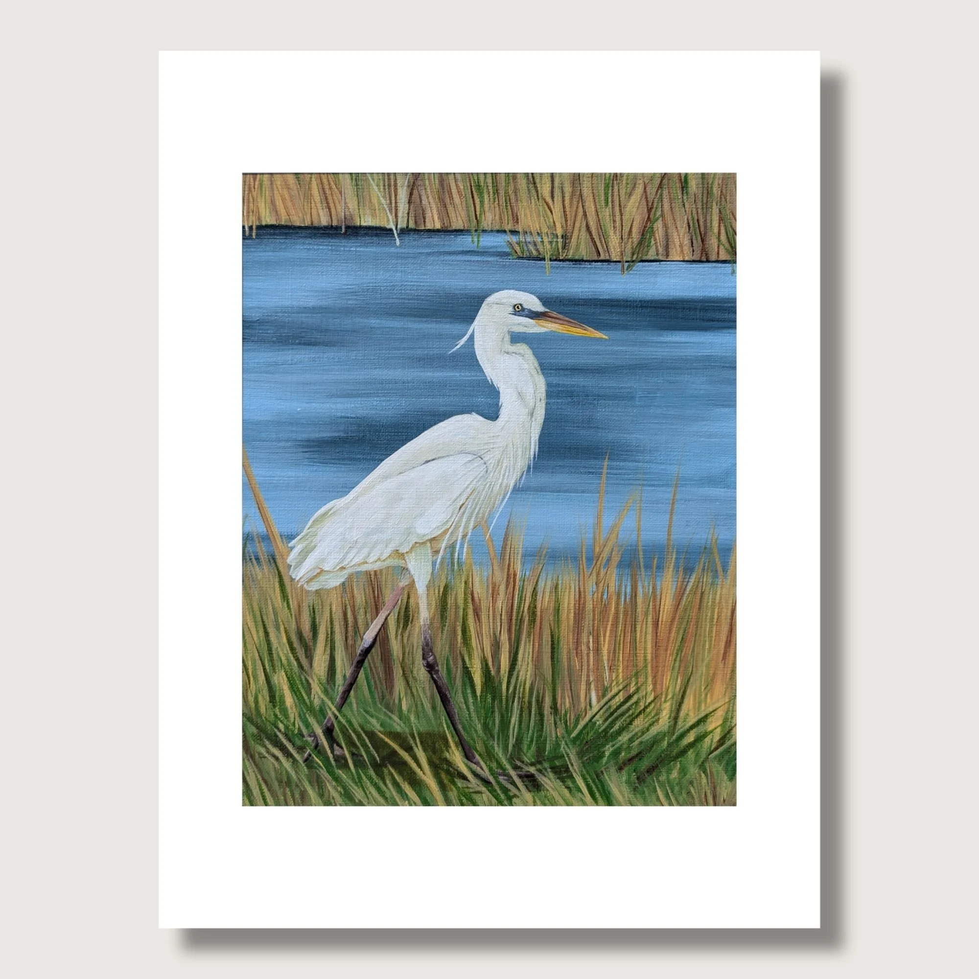 Pondside Egret Matted Shop Img.jpg