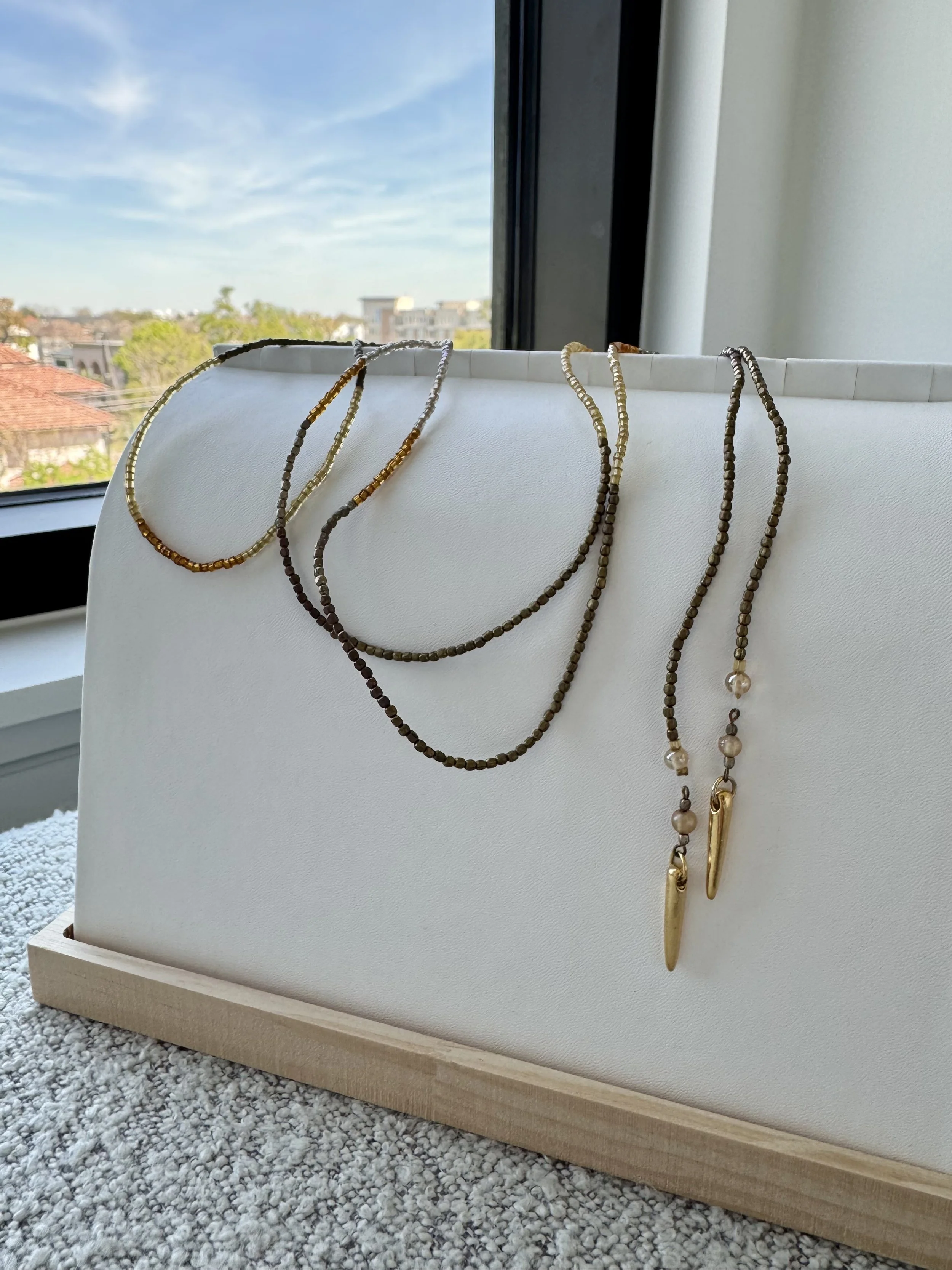 Boho Beaded Wrap Bracelet Convertible Lariat