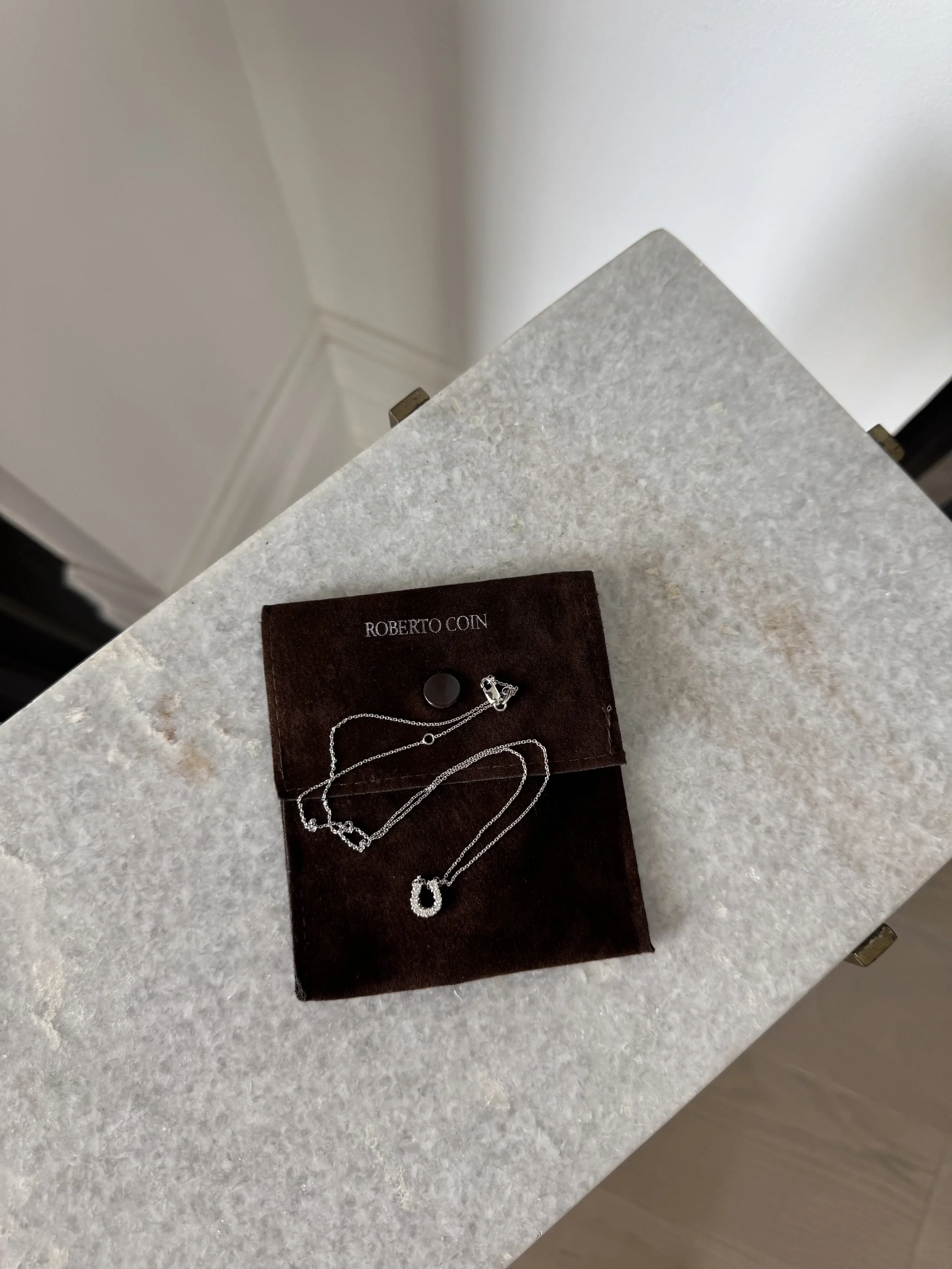 Roberto Coin Diamond Horseshoe Necklace